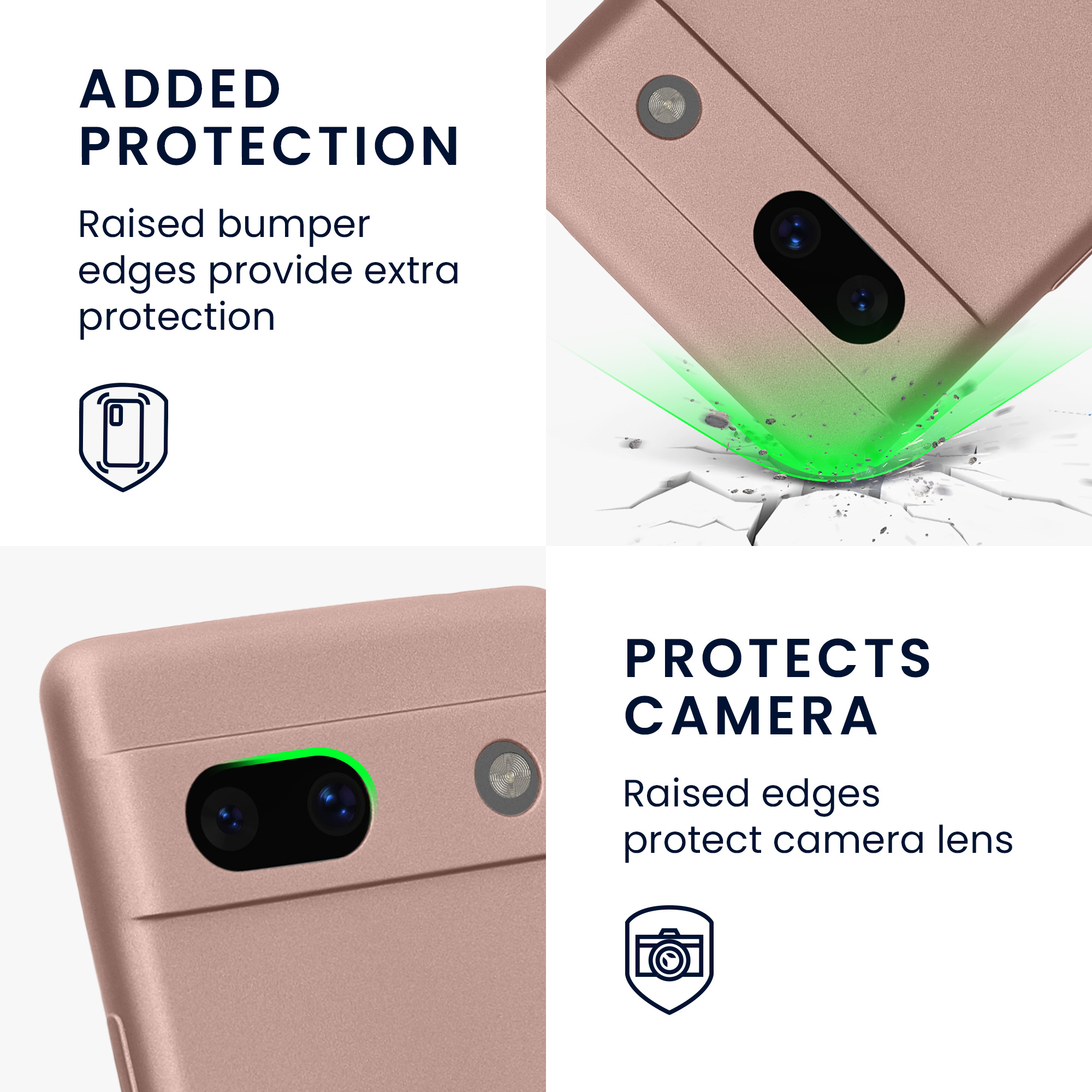 Metalický kryt kwmobile Google Pixel 7a - Metallic Arctic Berry