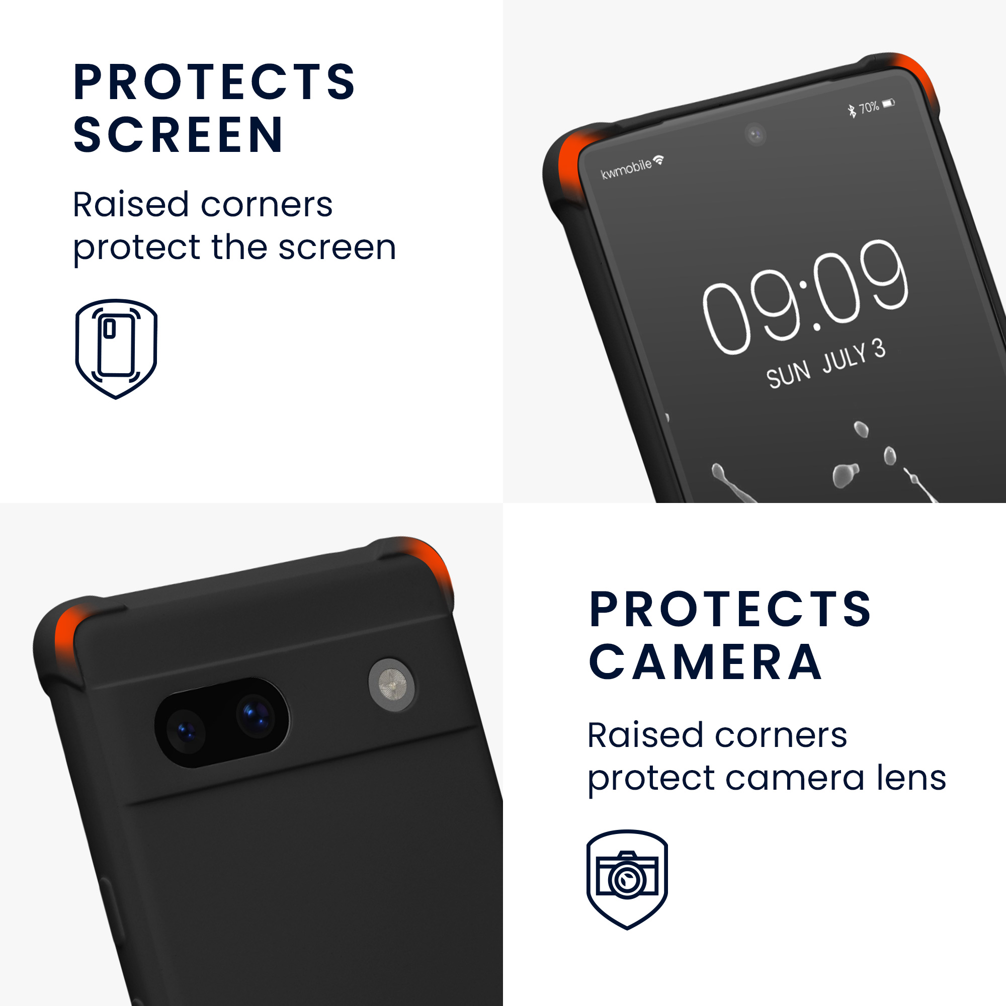 Crossbody kryt kwmobile Google Pixel 7a - černý