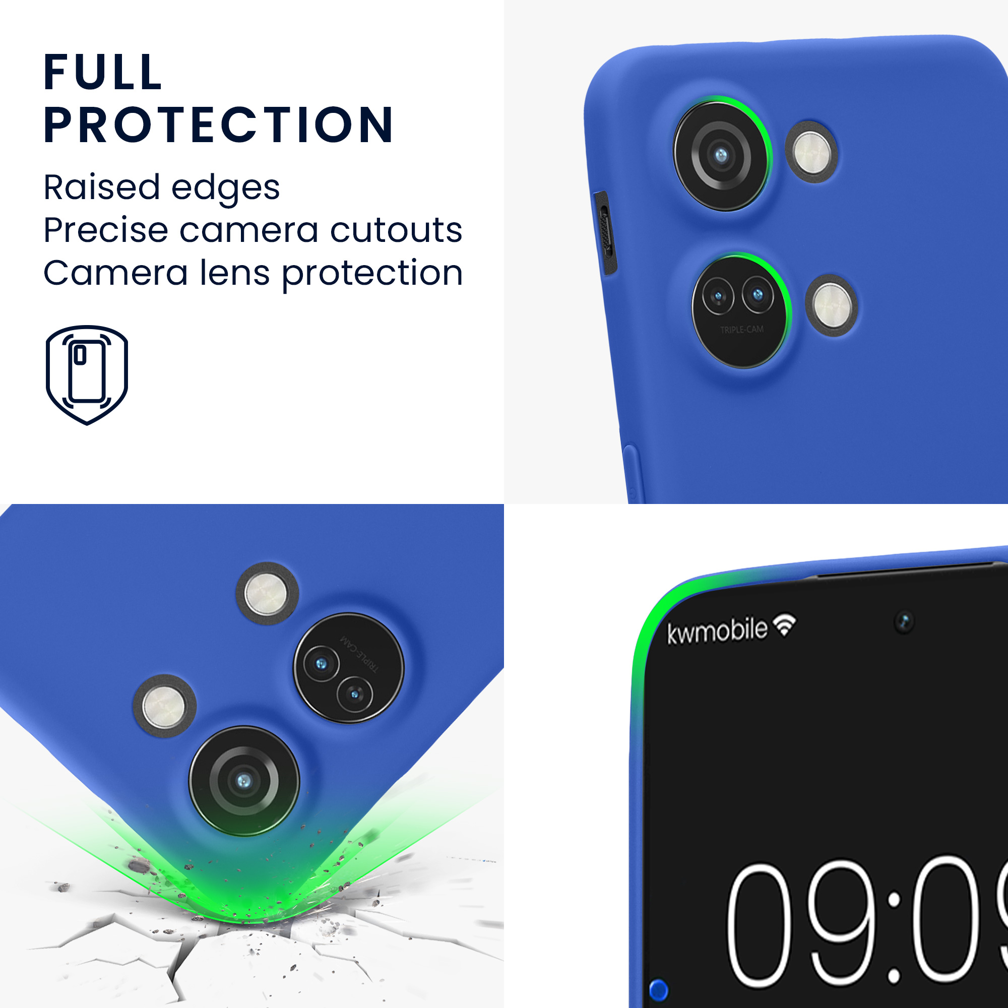 Kwmobile Silikonový kryt OnePlus Nord 3 5G baltsky modrá