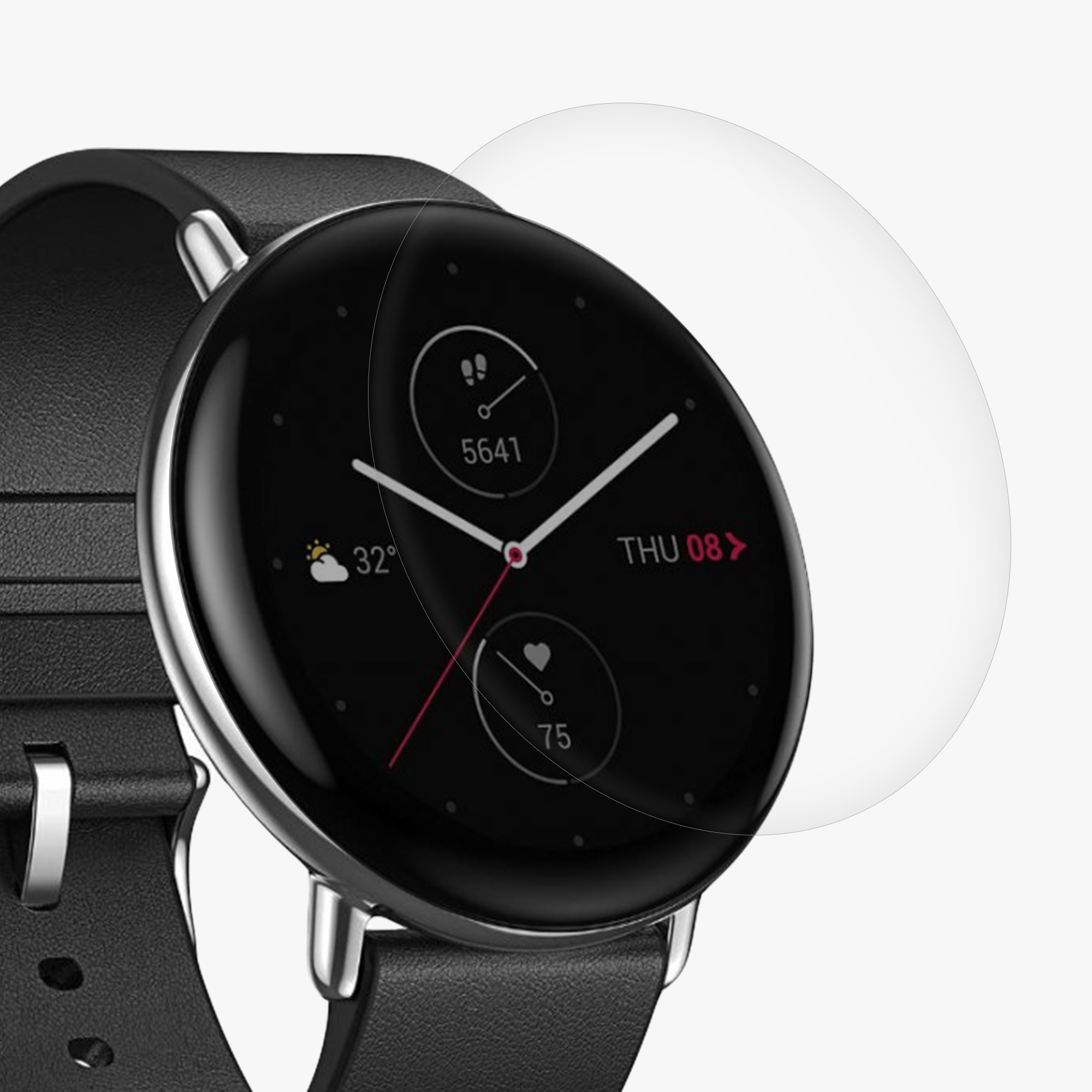 Ochranné fólie kwmobile pro Amazfit Zepp E (Circle) - 3 ks