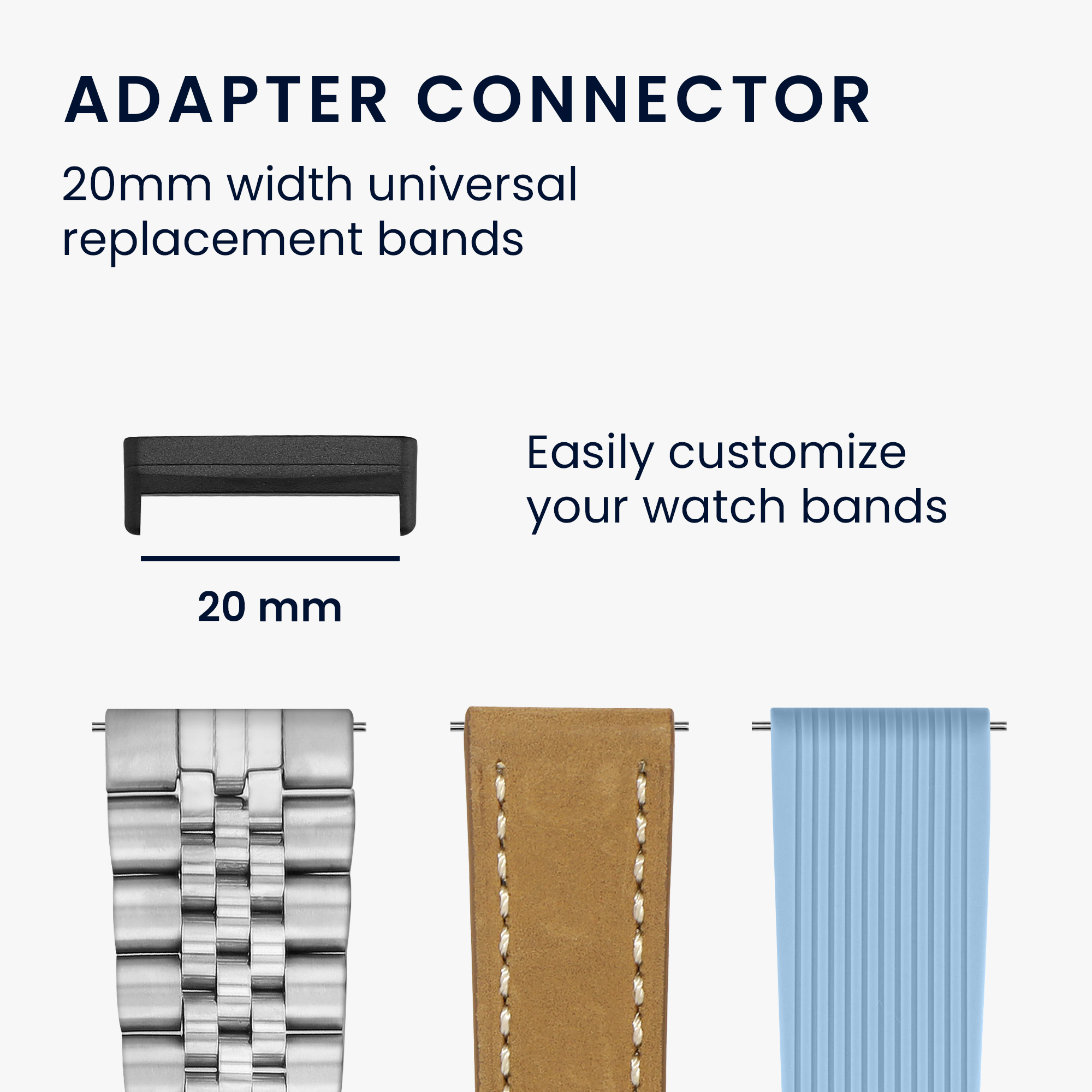 4 ks Adaptér pro řemínek kwmobile pro Fitbit Versa 4 / Sense 2 / Versa 3 / Sense