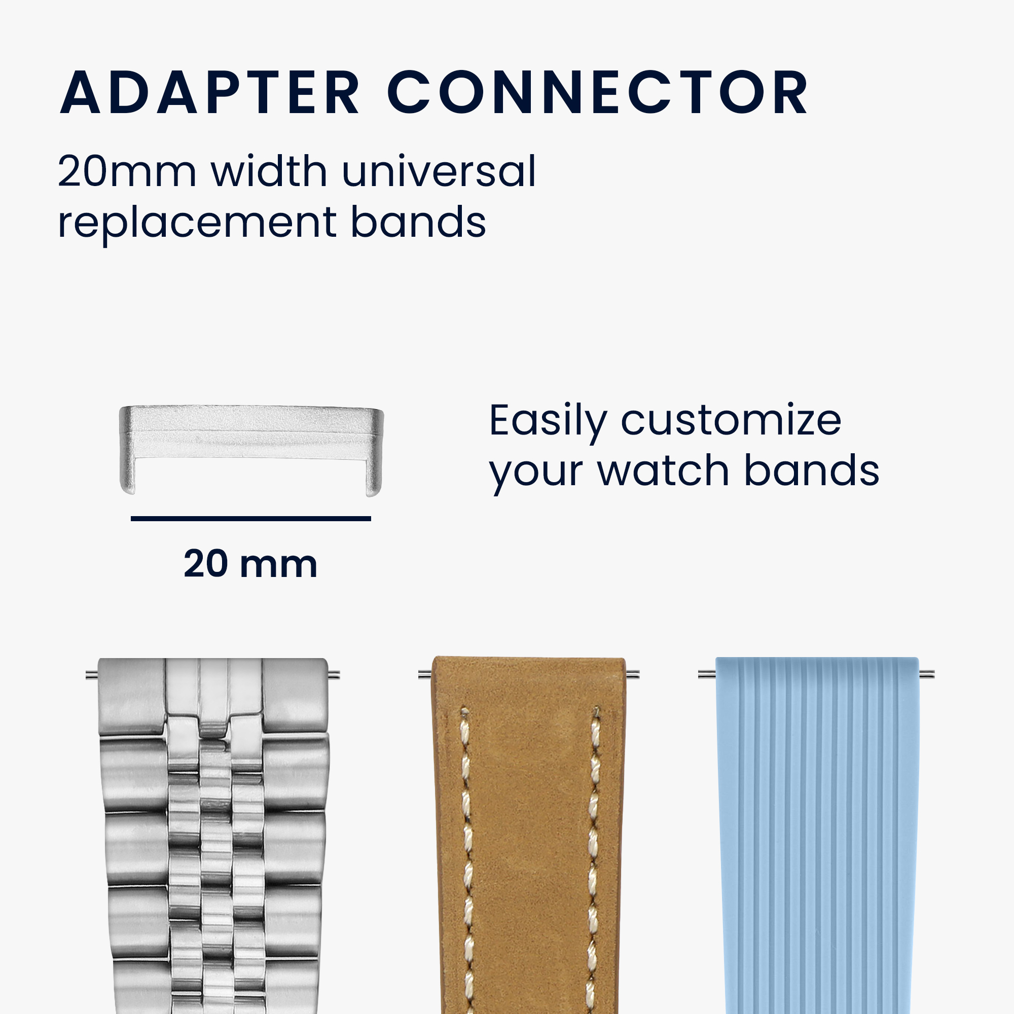 4 ks Adaptér pro řemínek kwmobile pro Fitbit Versa 4 / Sense 2 / Versa 3 / Sense