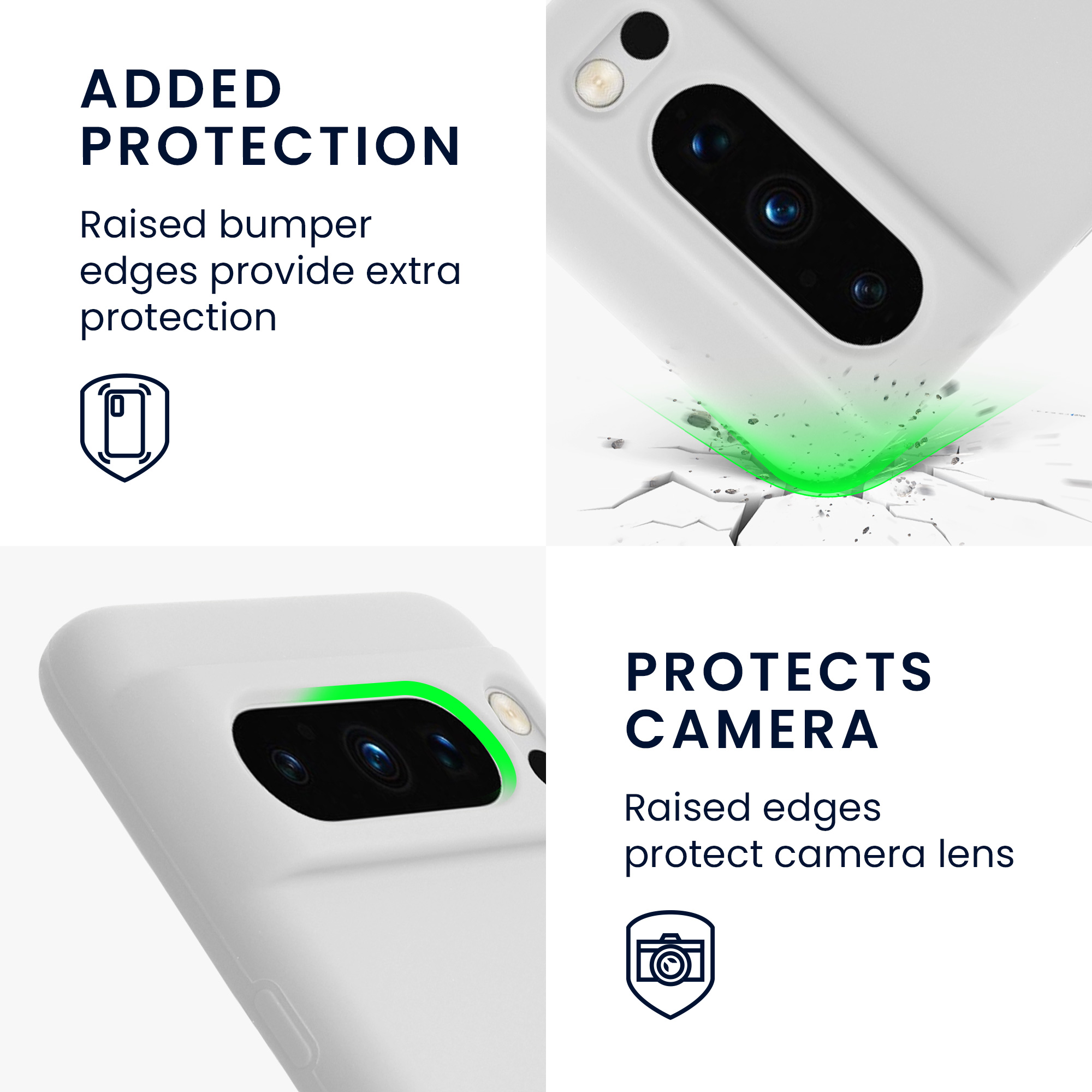 Pouzdro pro Google Pixel 8 Pro kwmobile silikonové - bílá