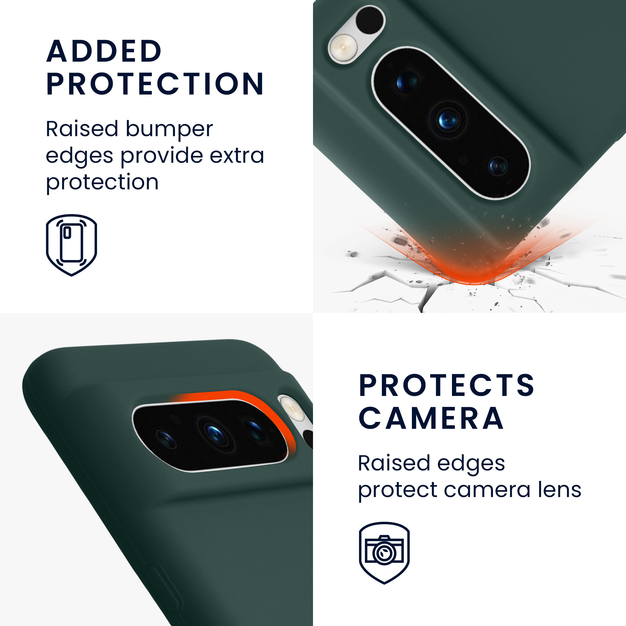 Pouzdro pro Google Pixel 8 Pro kwmobile silikonové - modrozelená