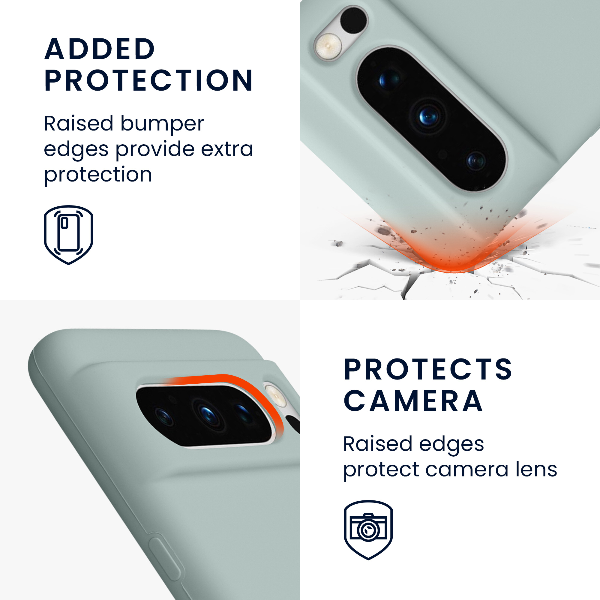Pouzdro pro Google Pixel 8 Pro kwmobile silikonové - světle mátová