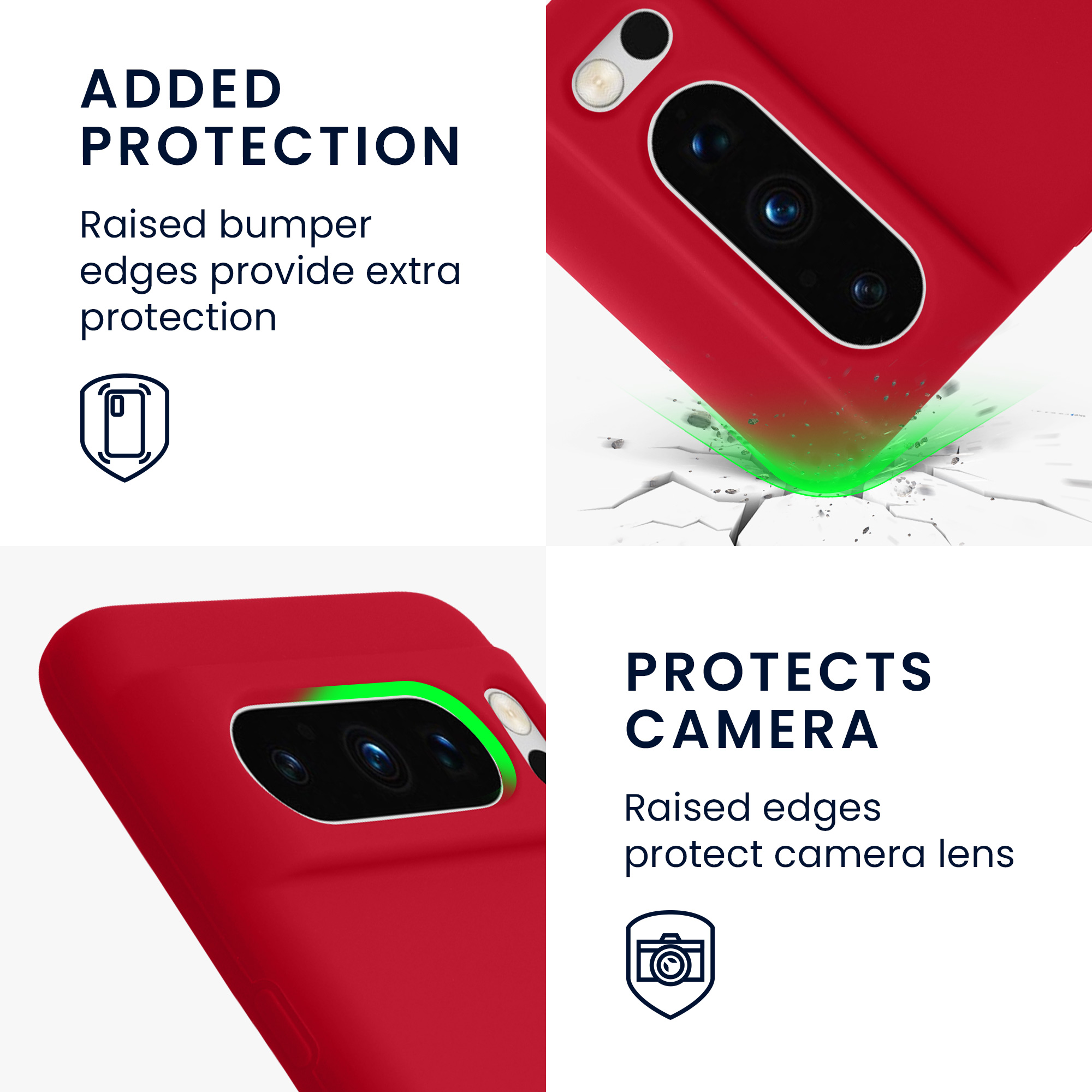 Pouzdro pro Google Pixel 8 Pro kwmobile silikonové - třešňová