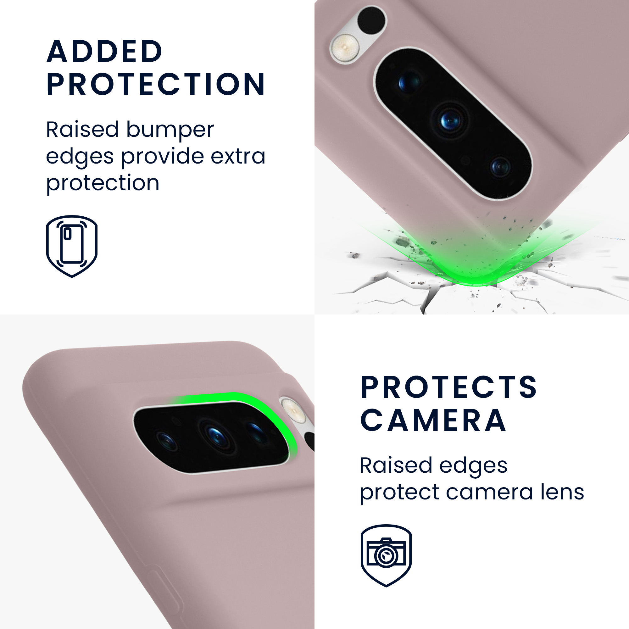Pouzdro pro Google Pixel 8 Pro kwmobile silikonové - světle lila