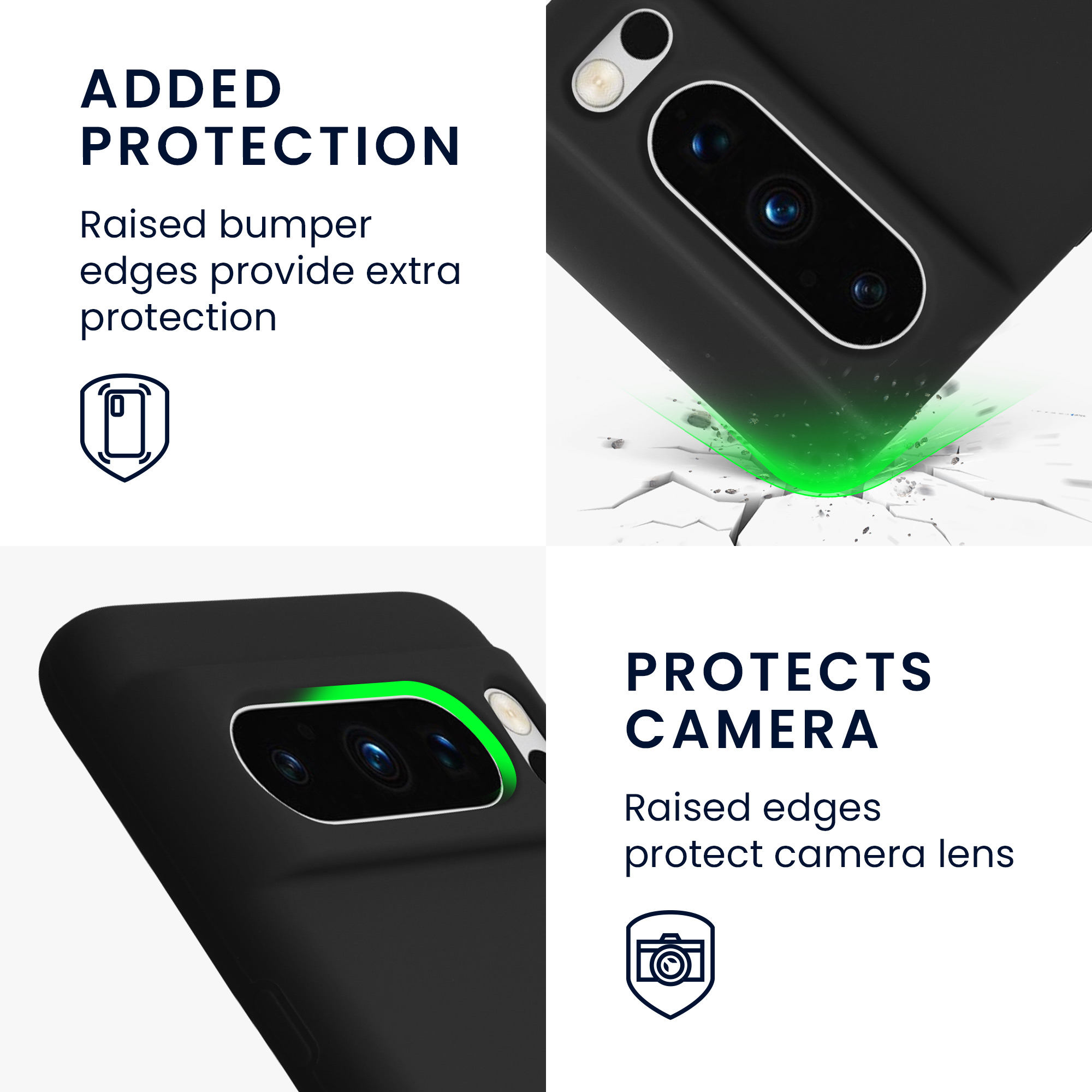 Pouzdro pro Google Pixel 8 Pro kwmobile silikonové - matná černá