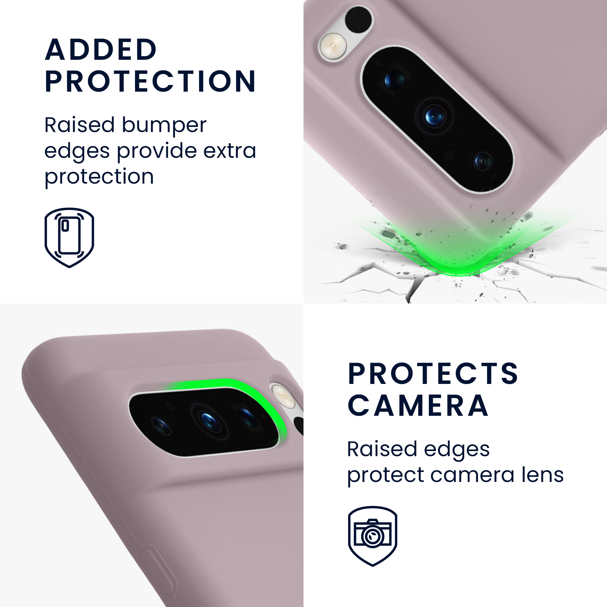 Pouzdro pro Google Pixel 8 Pro kwmobile silikonové - světle fialová