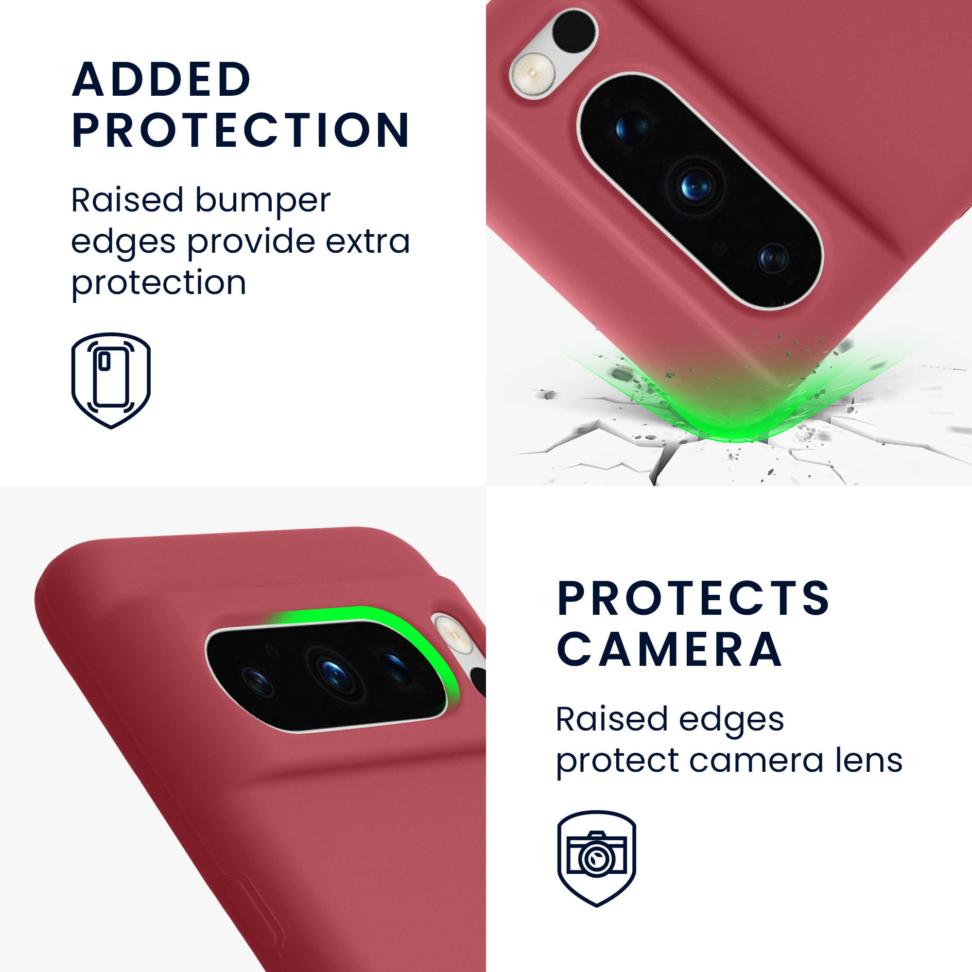Pouzdro pro Google Pixel 8 Pro kwmobile silikonové - tmavě starorůžová