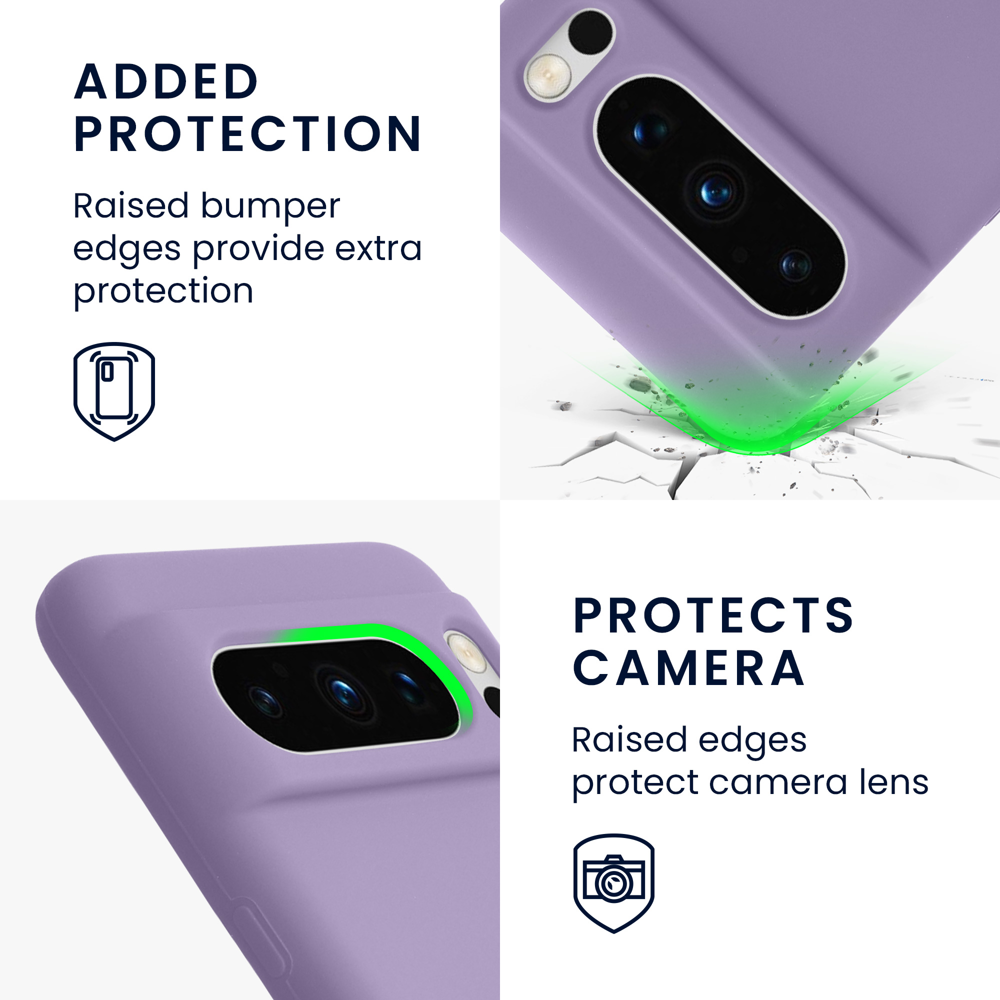 Pouzdro pro Google Pixel 8 Pro kwmobile silikonové - fialová