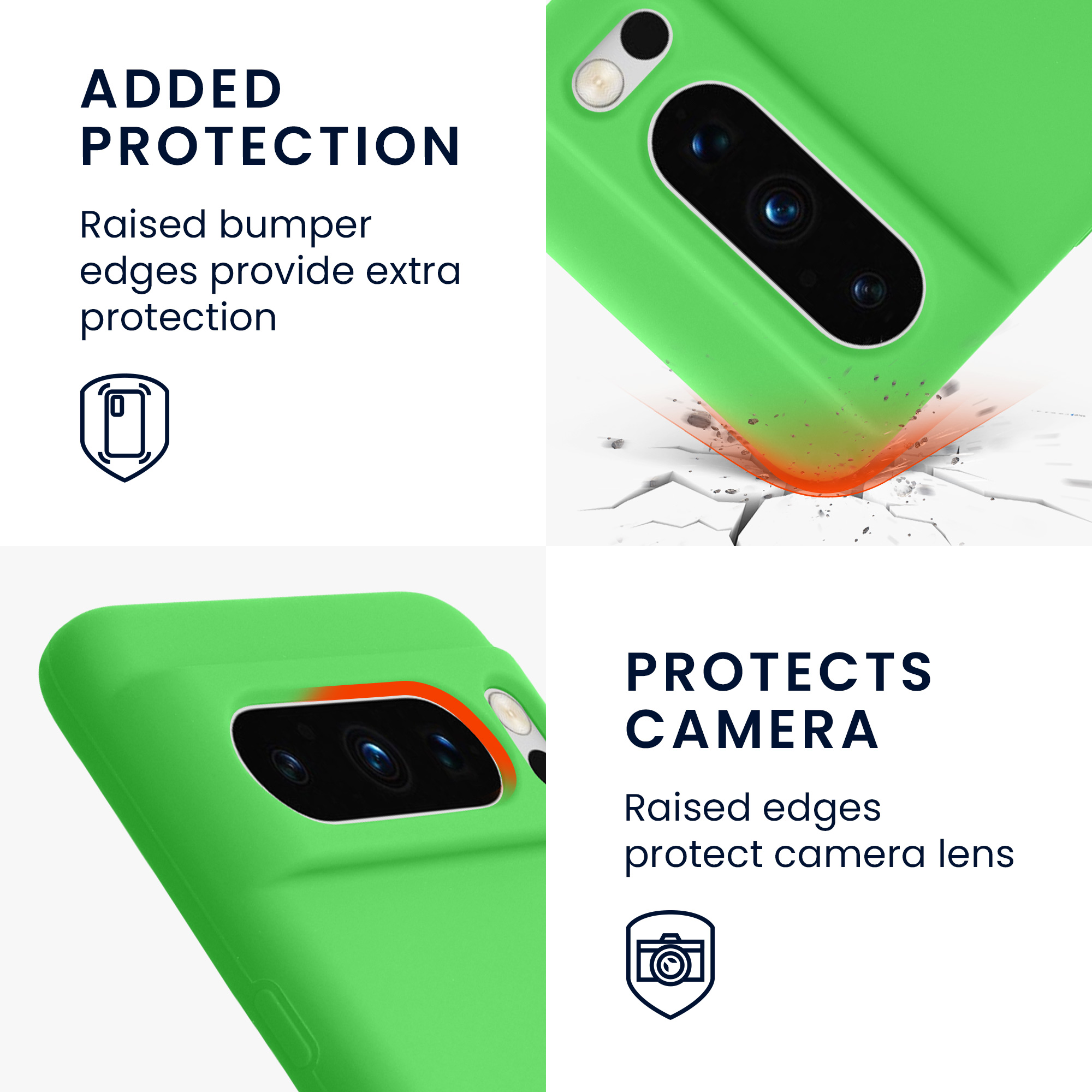 Kryt na mobil Google Pixel 8 Pro - kwmobile, limetkově zelený