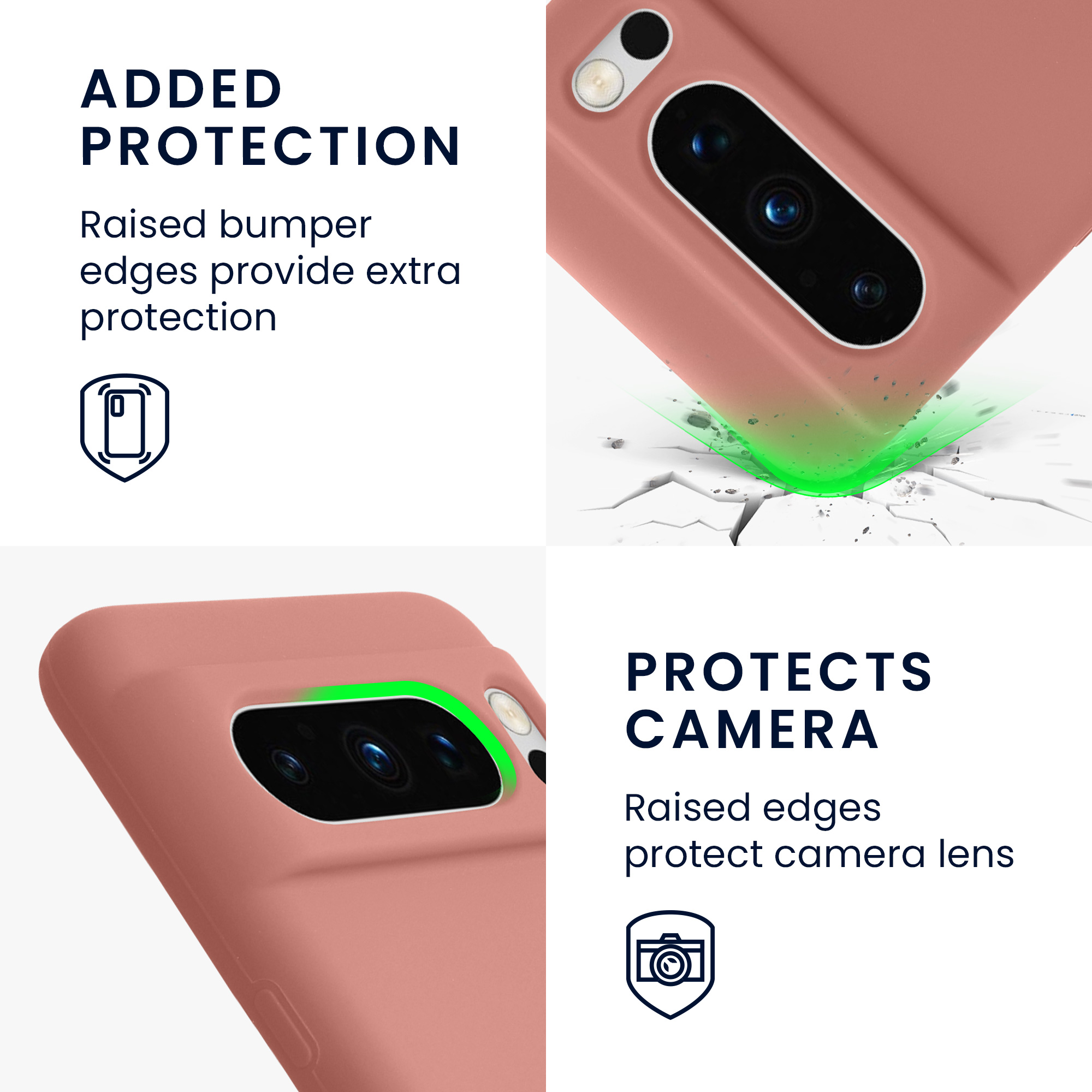 Pouzdro pro Google Pixel 8 Pro kwmobile silikonové - zimní růže