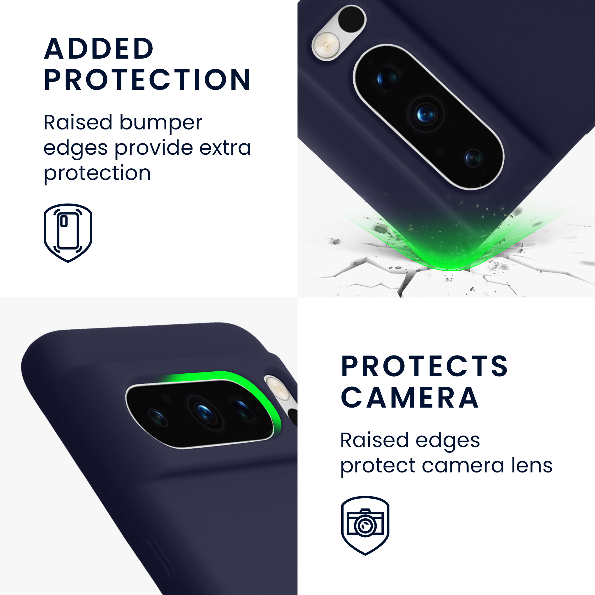 Pouzdro pro Google Pixel 8 Pro kwmobile silikonové - hluboký oceán