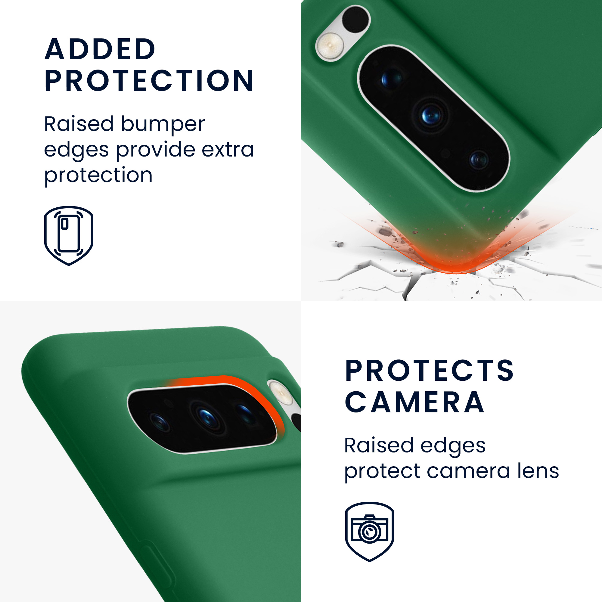 Pouzdro pro Google Pixel 8 Pro kwmobile silikonové - Pixie zelená