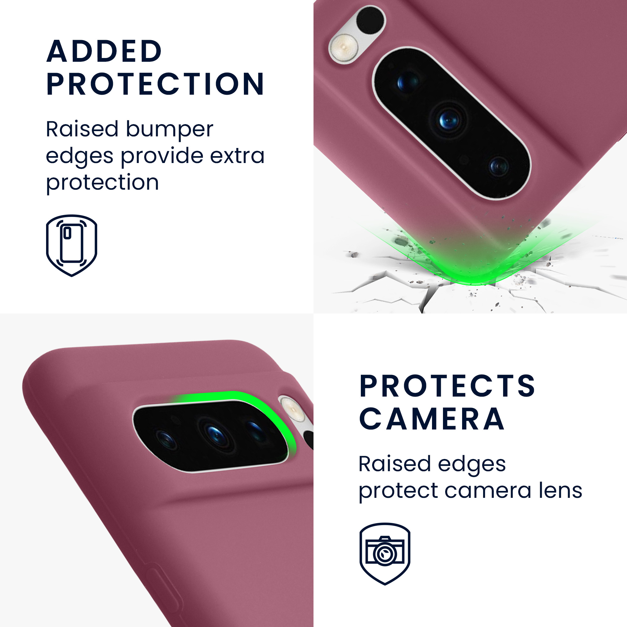 Pouzdro pro Google Pixel 8 Pro kwmobile silikonové - orchidejová fialová