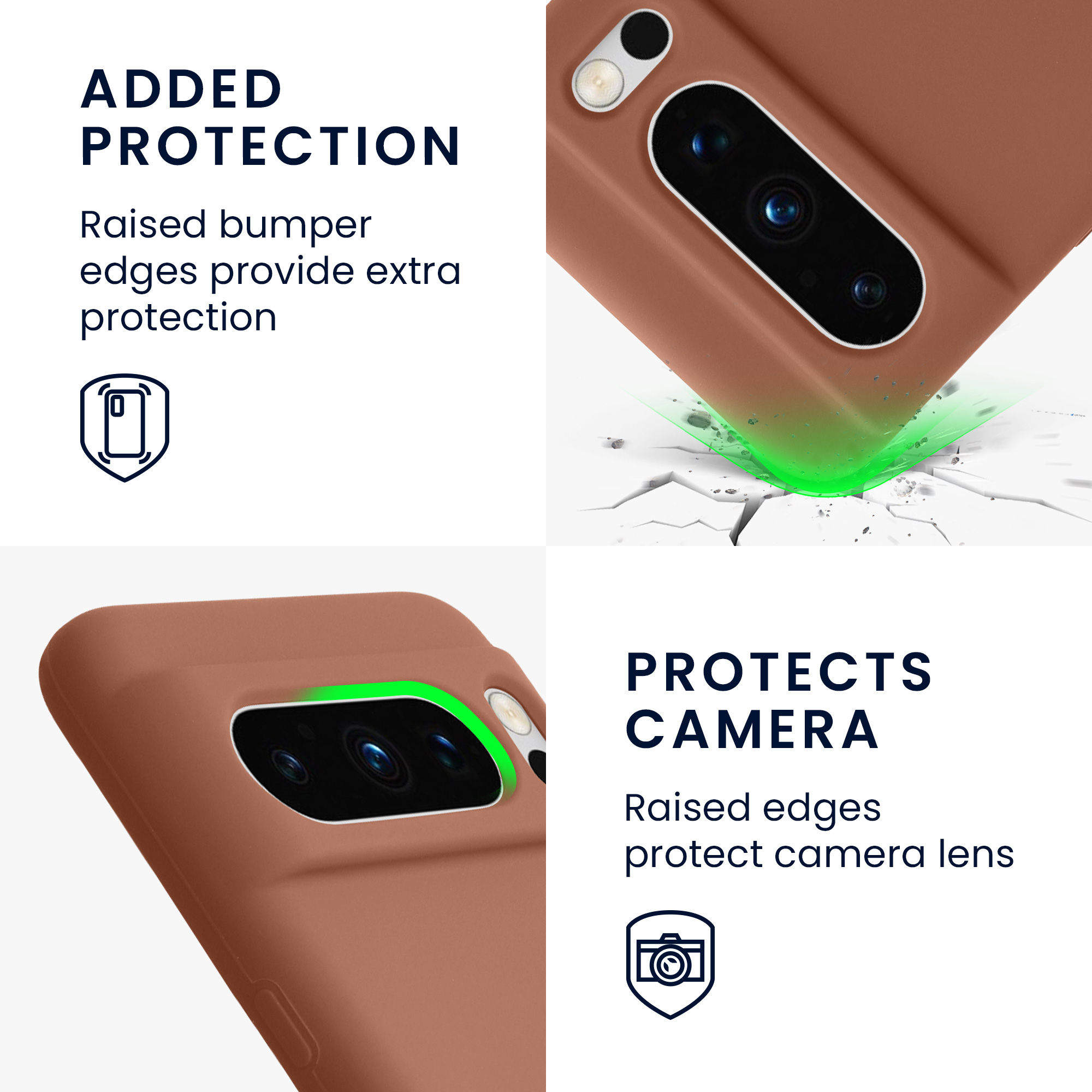 Pouzdro pro Google Pixel 8 Pro kwmobile silikonové - mocca
