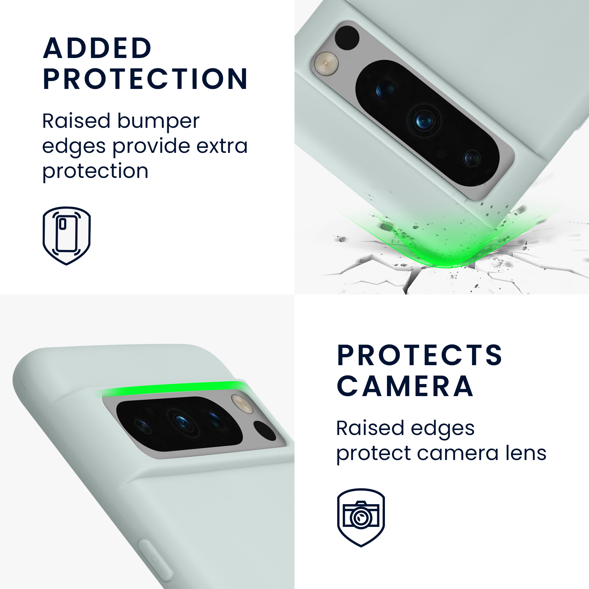 Pouzdro pro Google Pixel 8 Pro kwmobile TPU - světle mátová