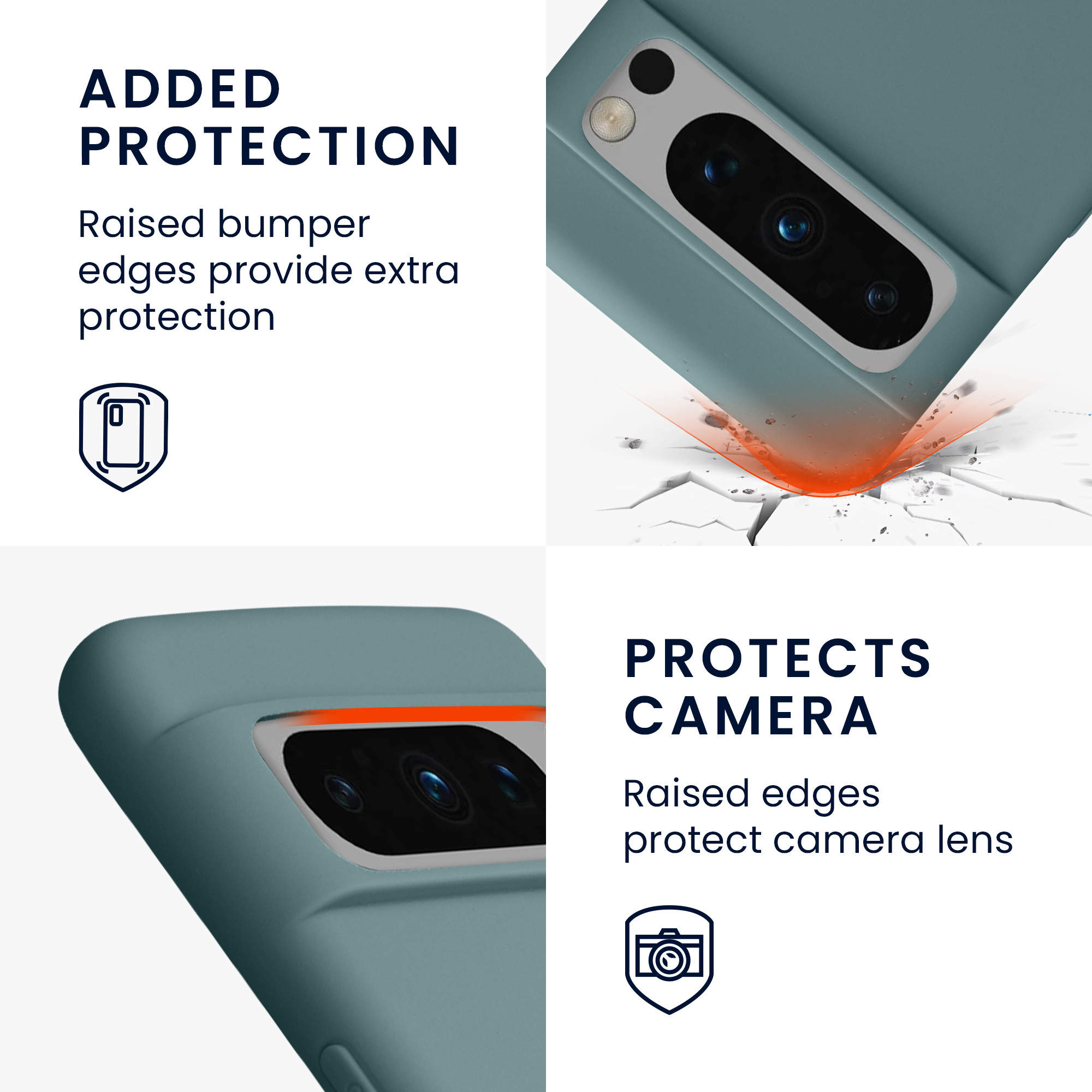 Pouzdro pro Google Pixel 8 Pro kwmobile TPU - arktická noc