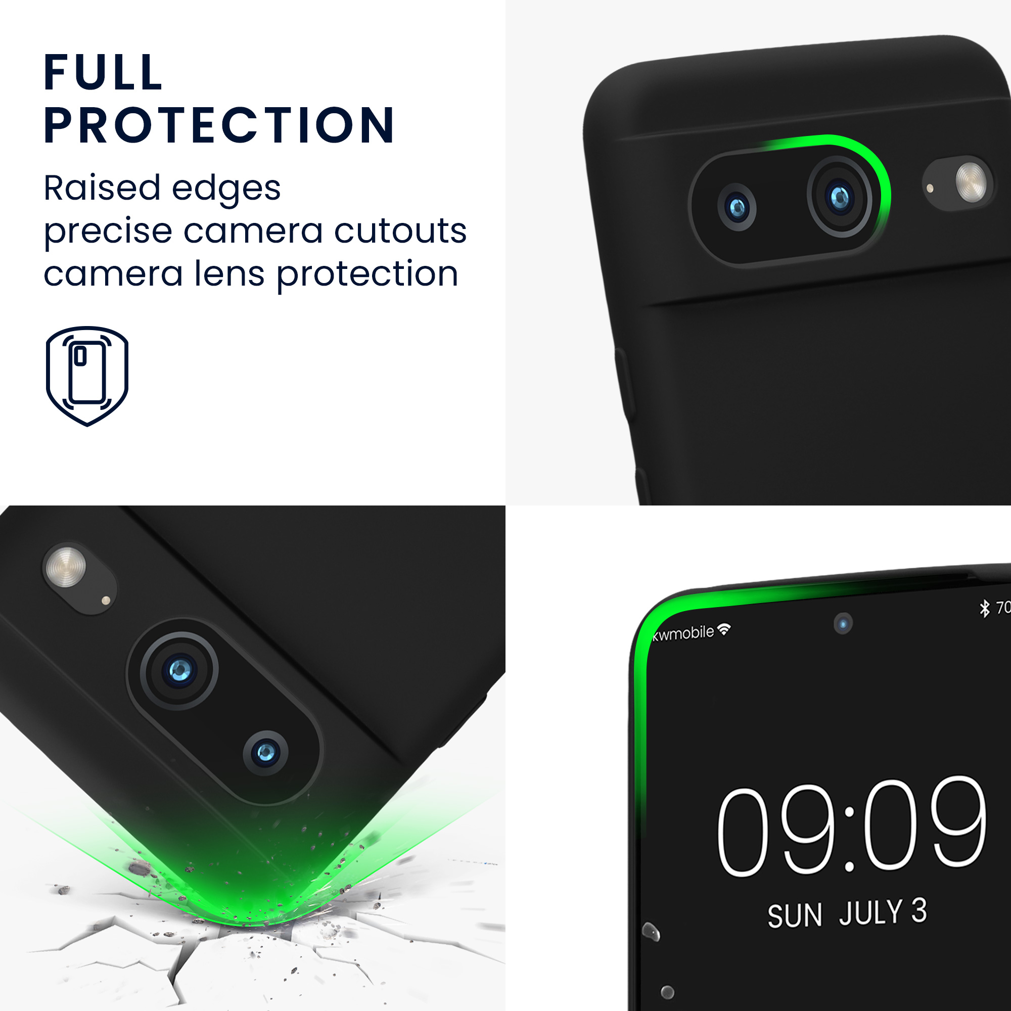 TPU kryt kwmobile Google Pixel 8 - černý