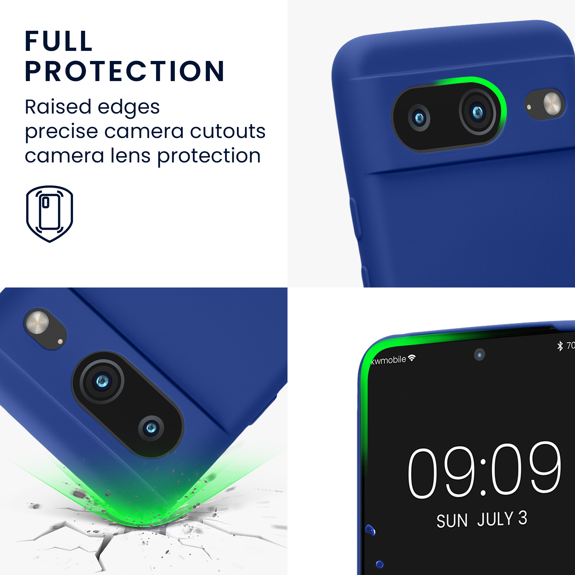 TPU kryt kwmobile Google Pixel 8 - Baltic Blue