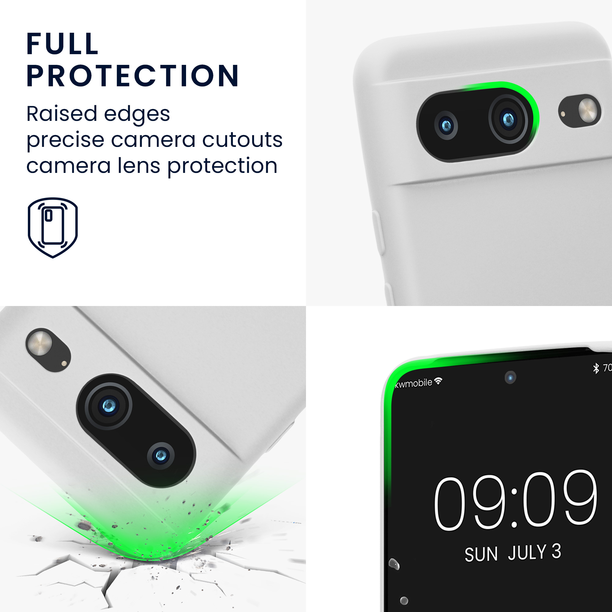 TPU kryt kwmobile Google Pixel 8 - bílý
