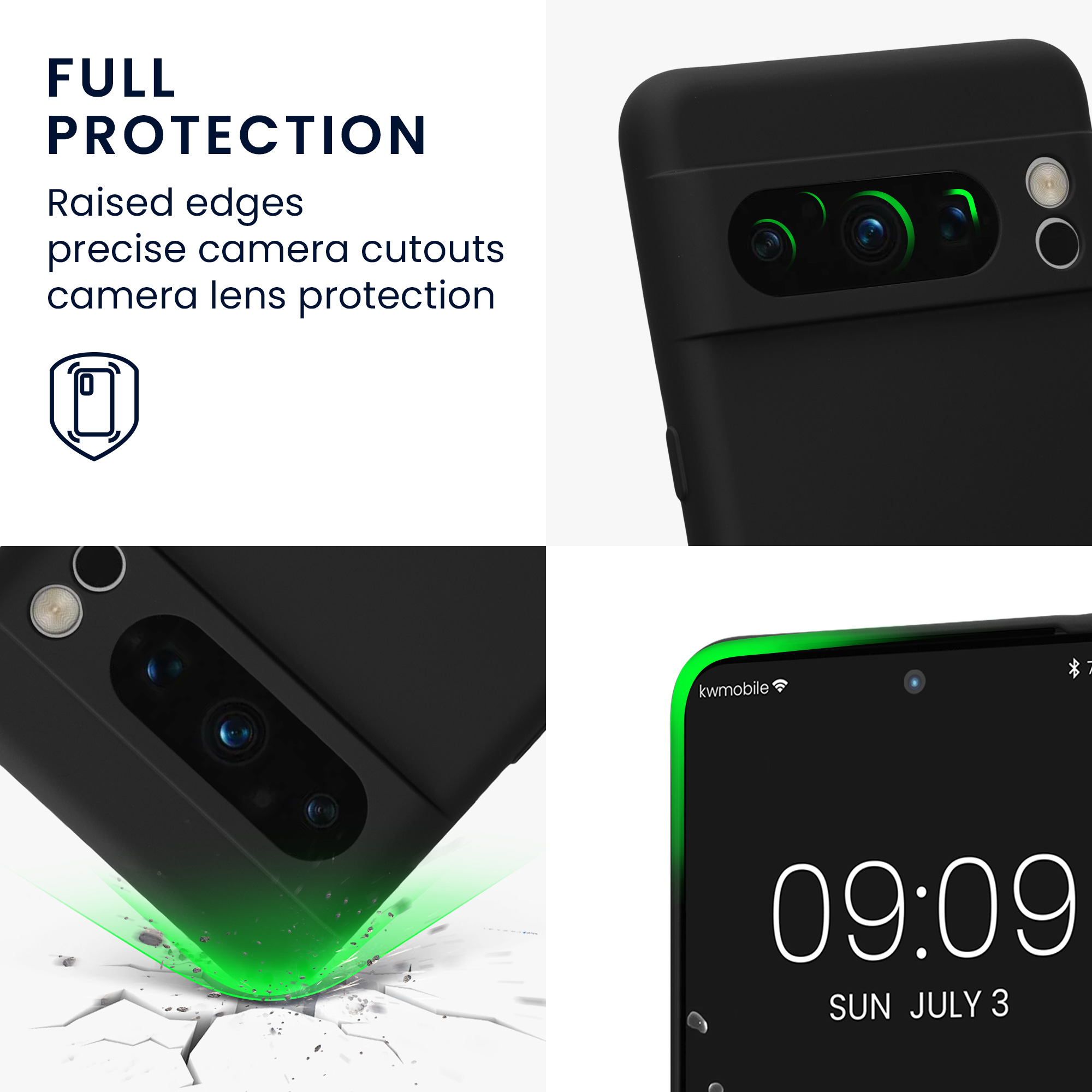 Pouzdro pro Google Pixel 8 Pro kwmobile tenké TPU - černá