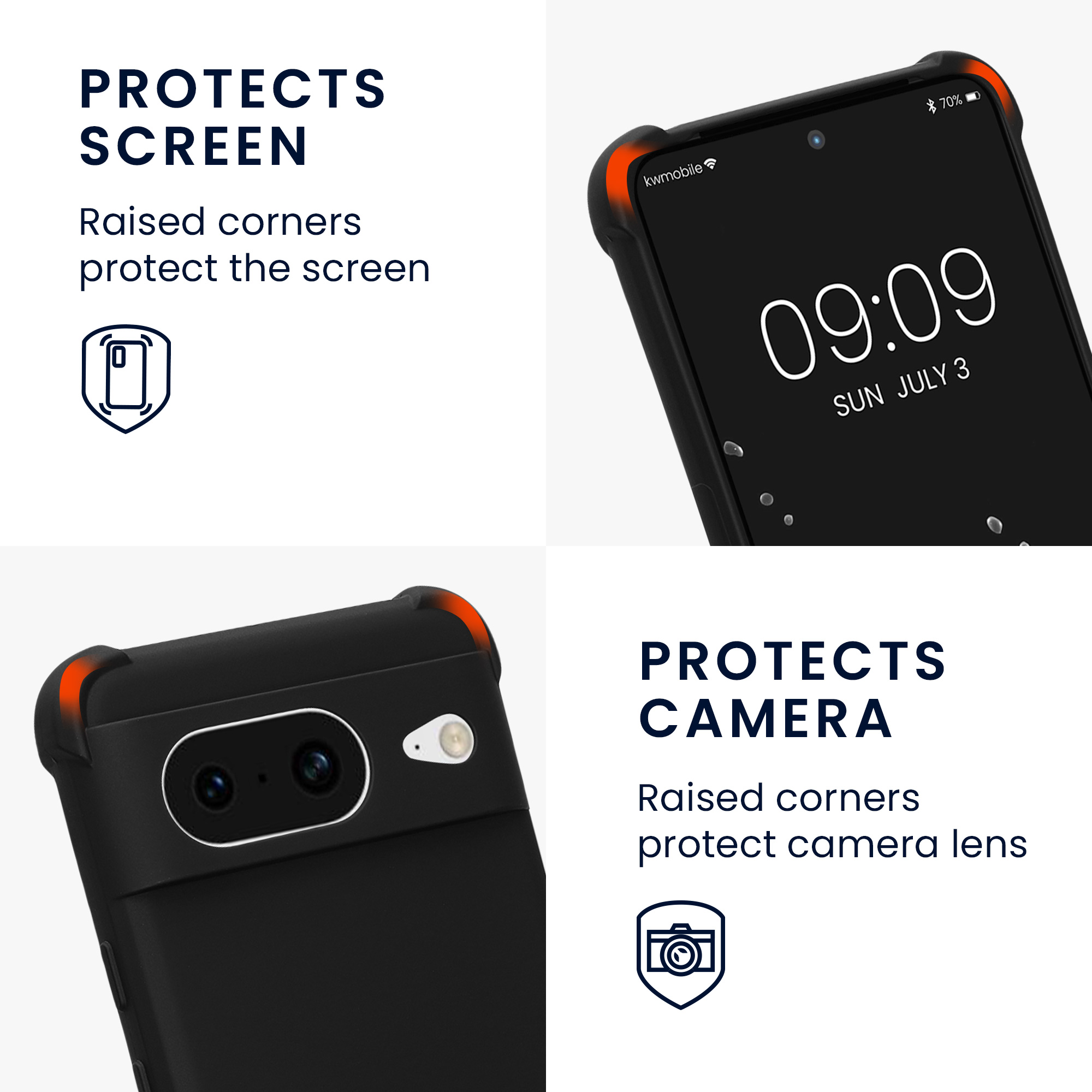 Crossbody kryt kwmobile Google Pixel 8 - černý