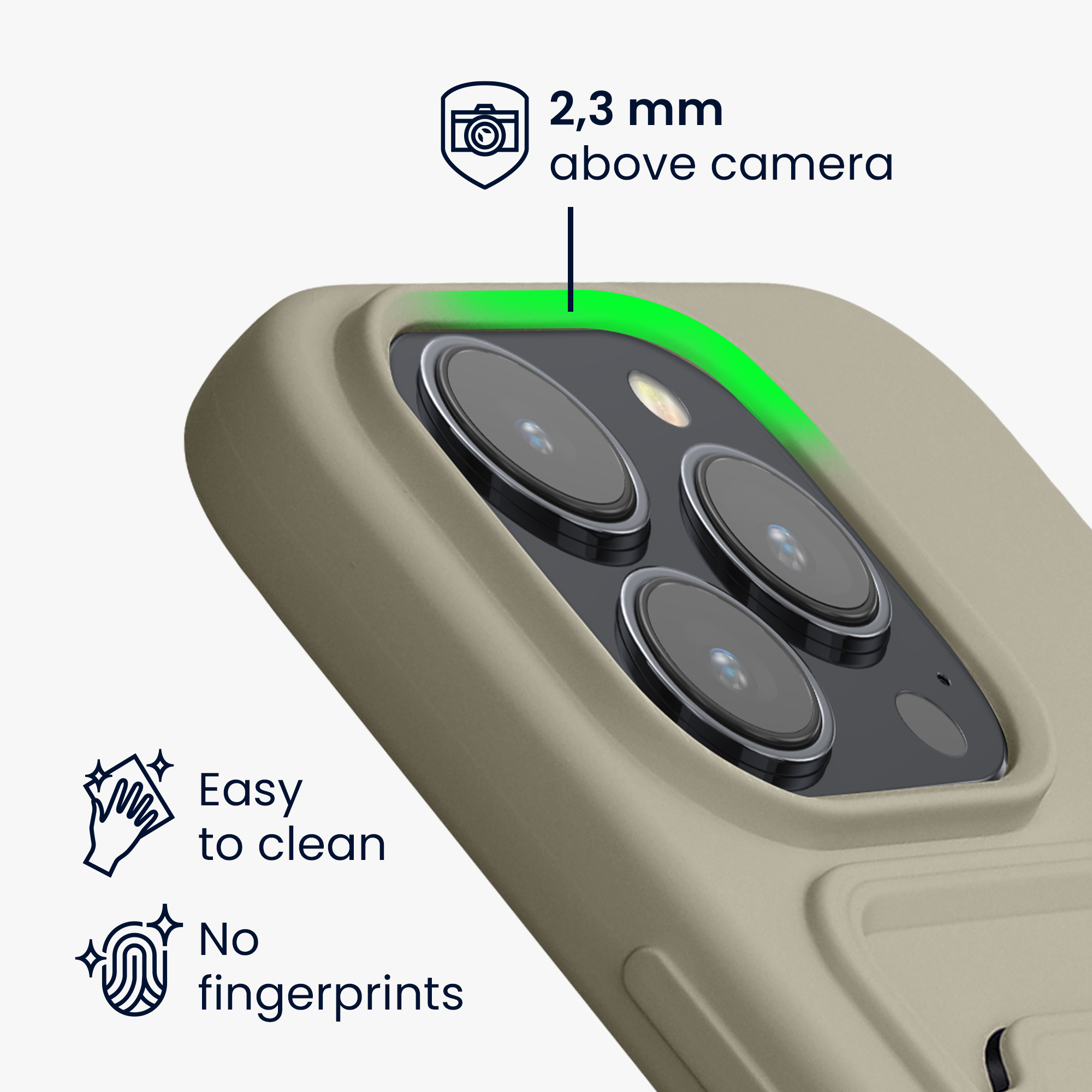Kryt kwmobile s přihrádkou na kartu iPhone 15 Pro šedá