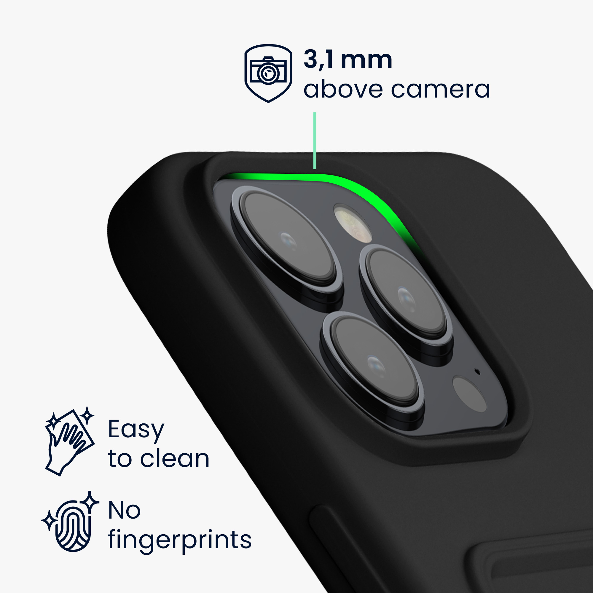 Kryt s přihrádkou na kartu kwmobile pro iPhone 15 Pro Max - černá