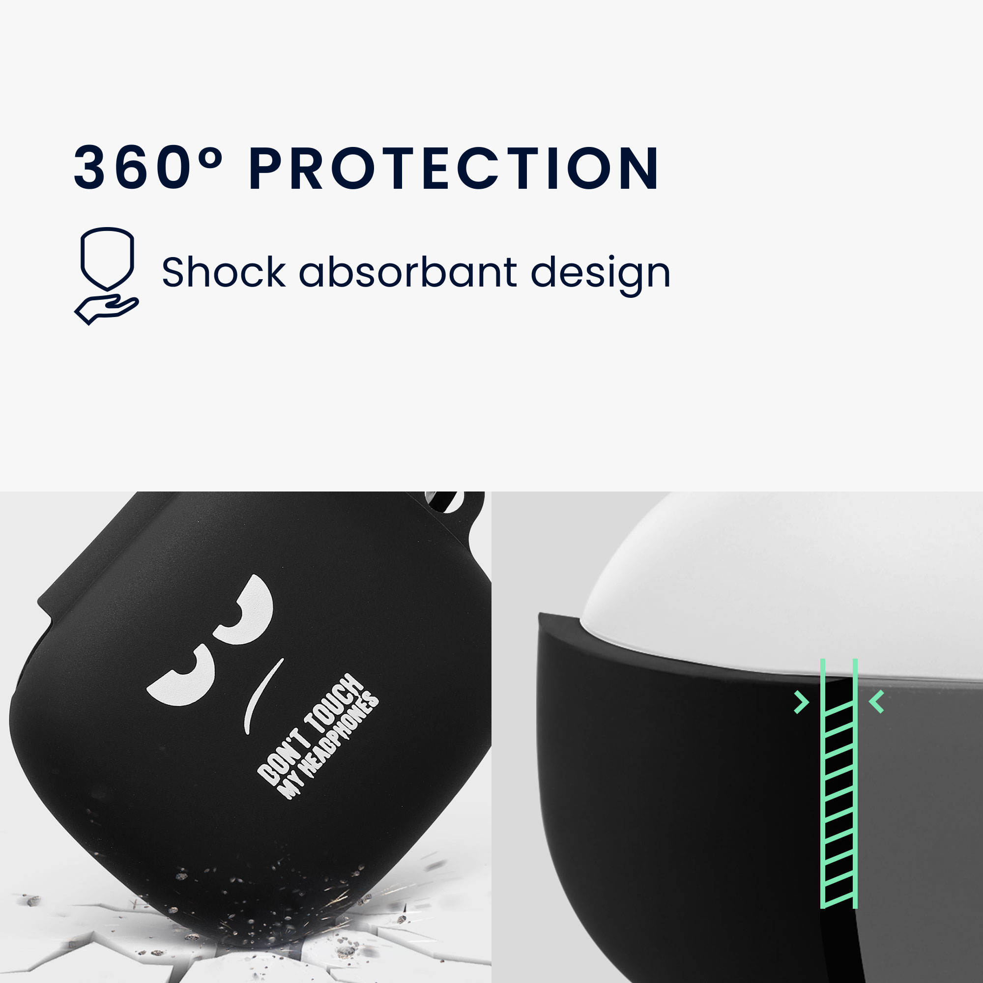 Obal na sluchátka JBL Live Pro 2 TWS - kwmobile, bílý / černý