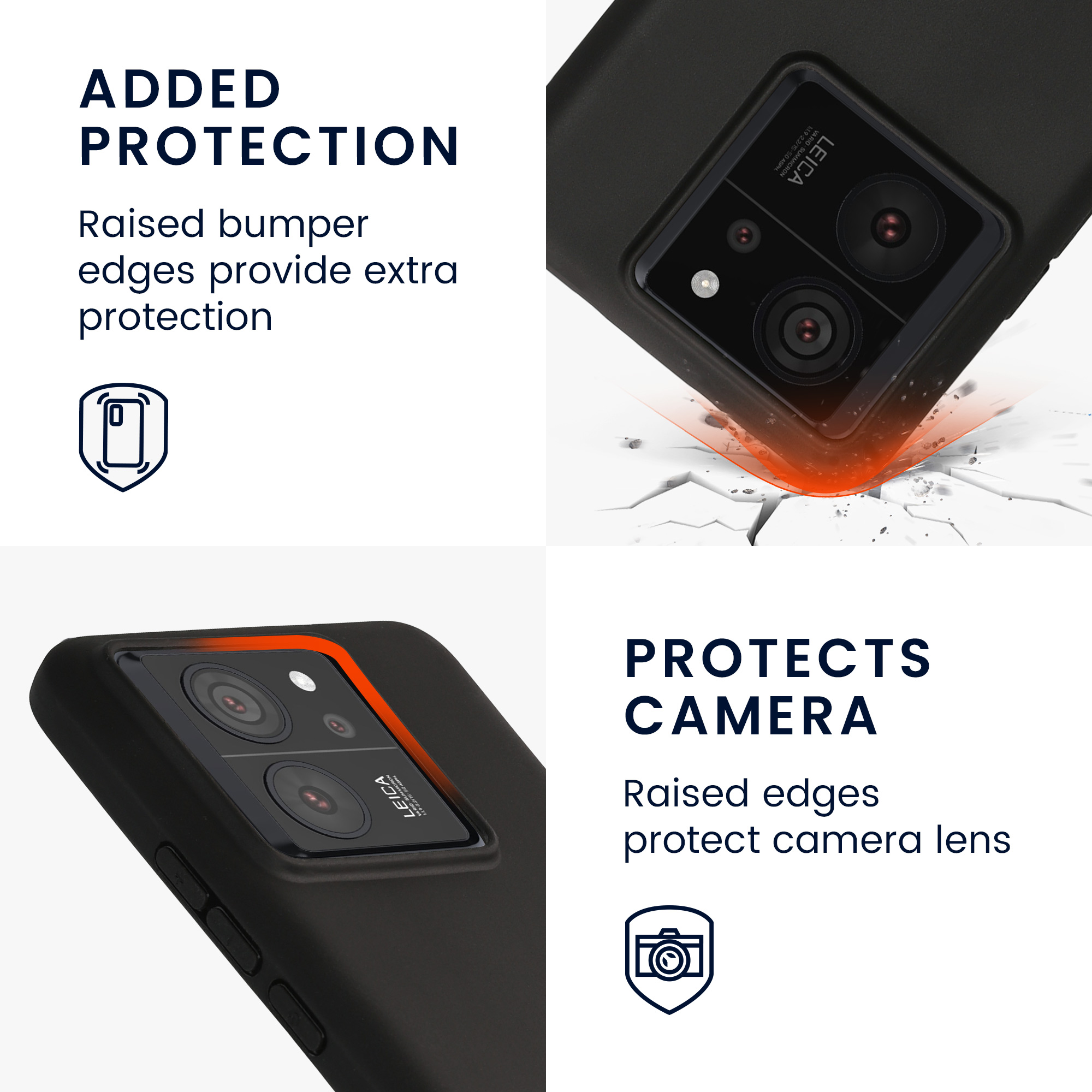 Kryt na mobil Xiaomi 13T / 13T Pro kwmobile matná černá
