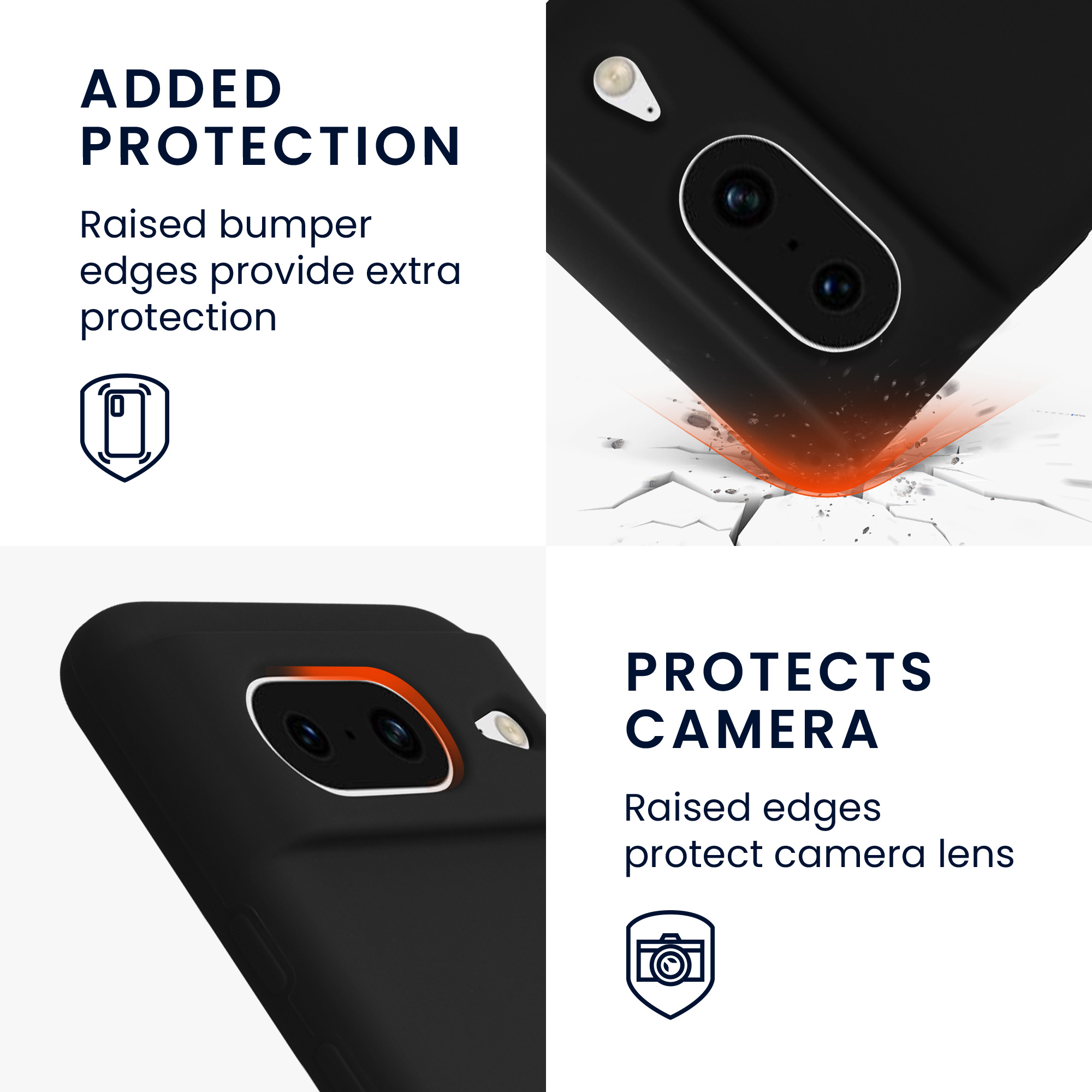 TPU kryt kwmobile Google Pixel 8 - černý