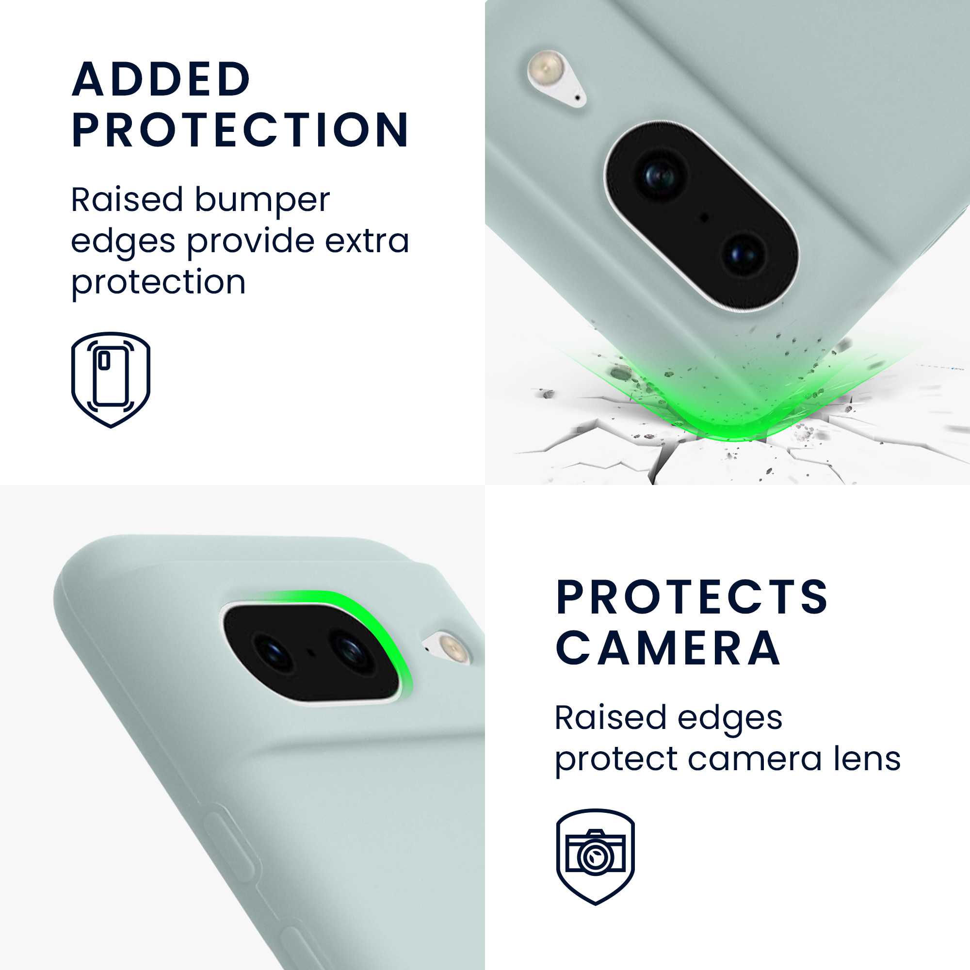 TPU kryt kwmobile Google Pixel 8 - Cool Mint