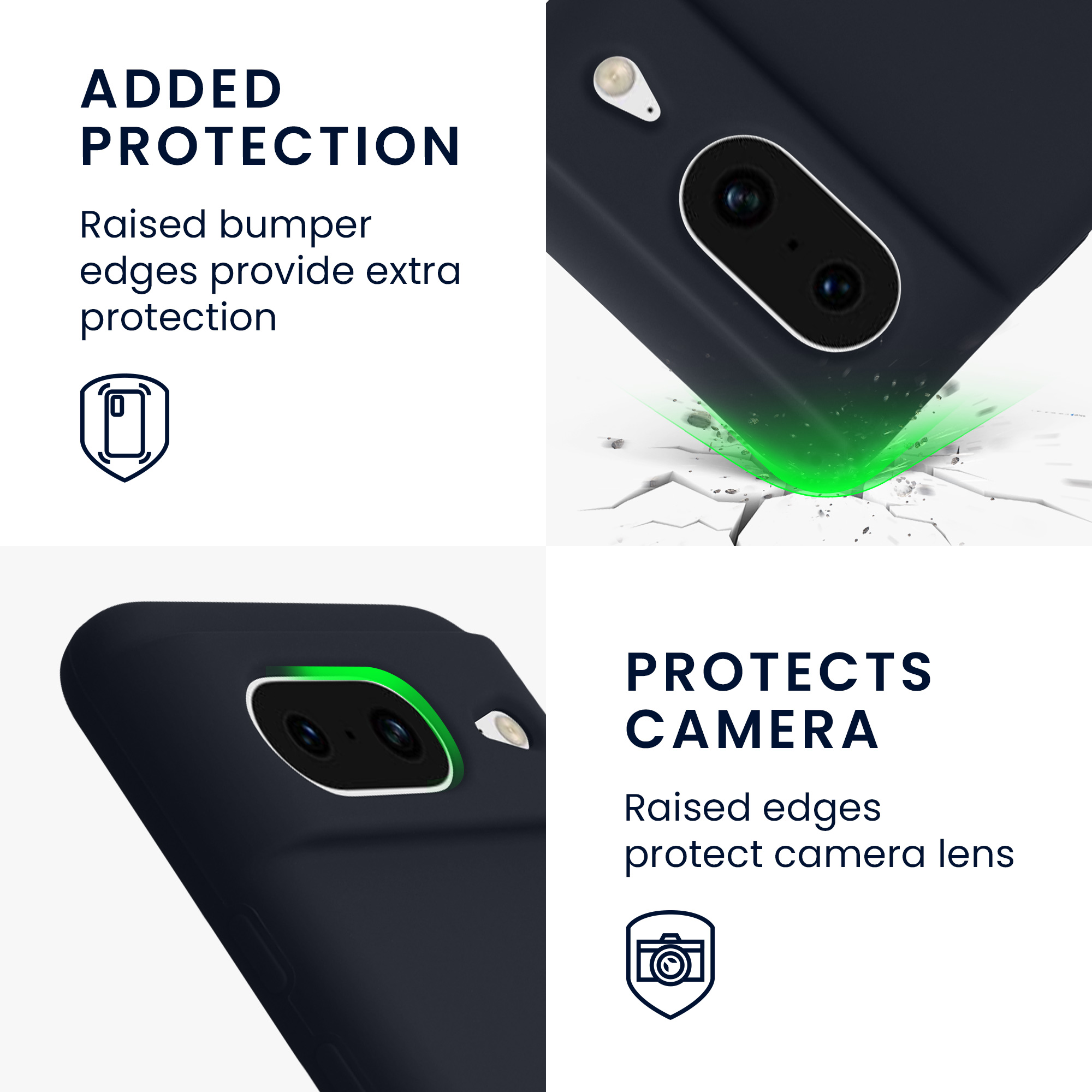 Pouzdro pro Google Pixel 8 kwmobile silikonové - borůvková