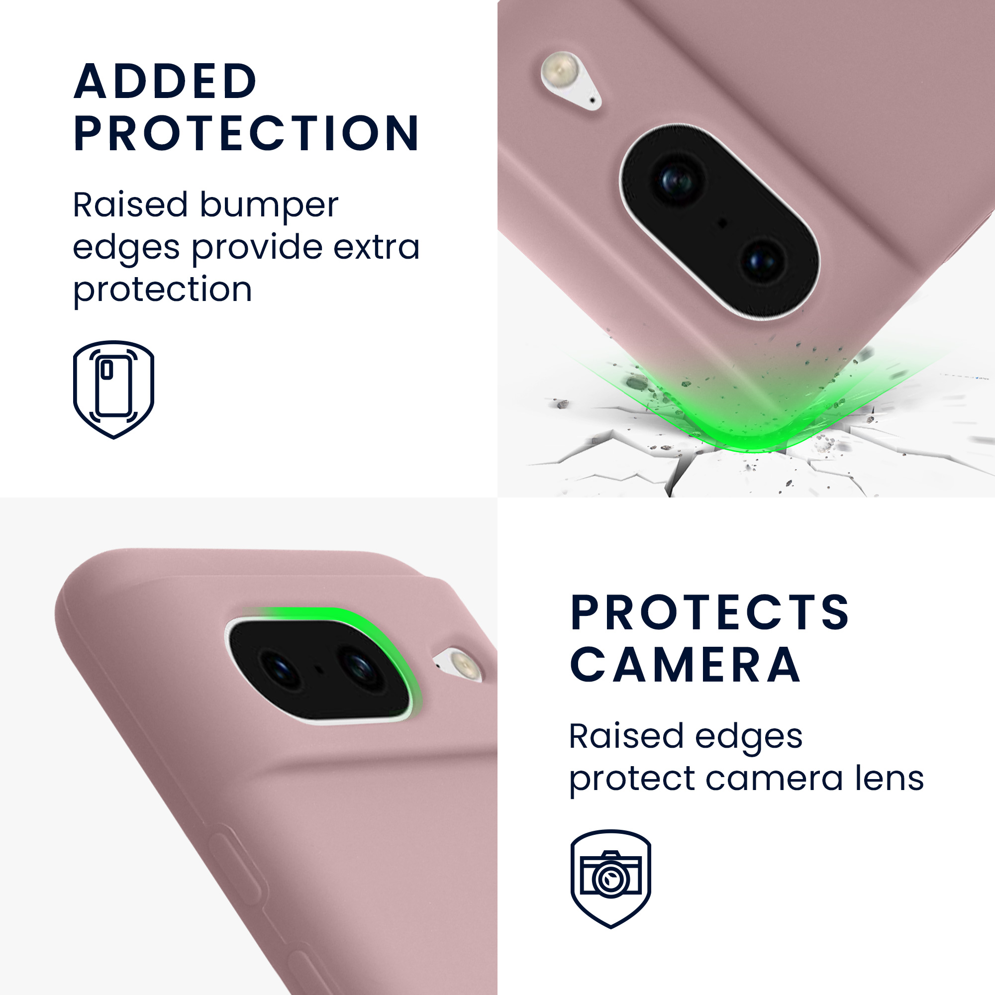TPU kryt kwmobile Google Pixel 8 - nude lila