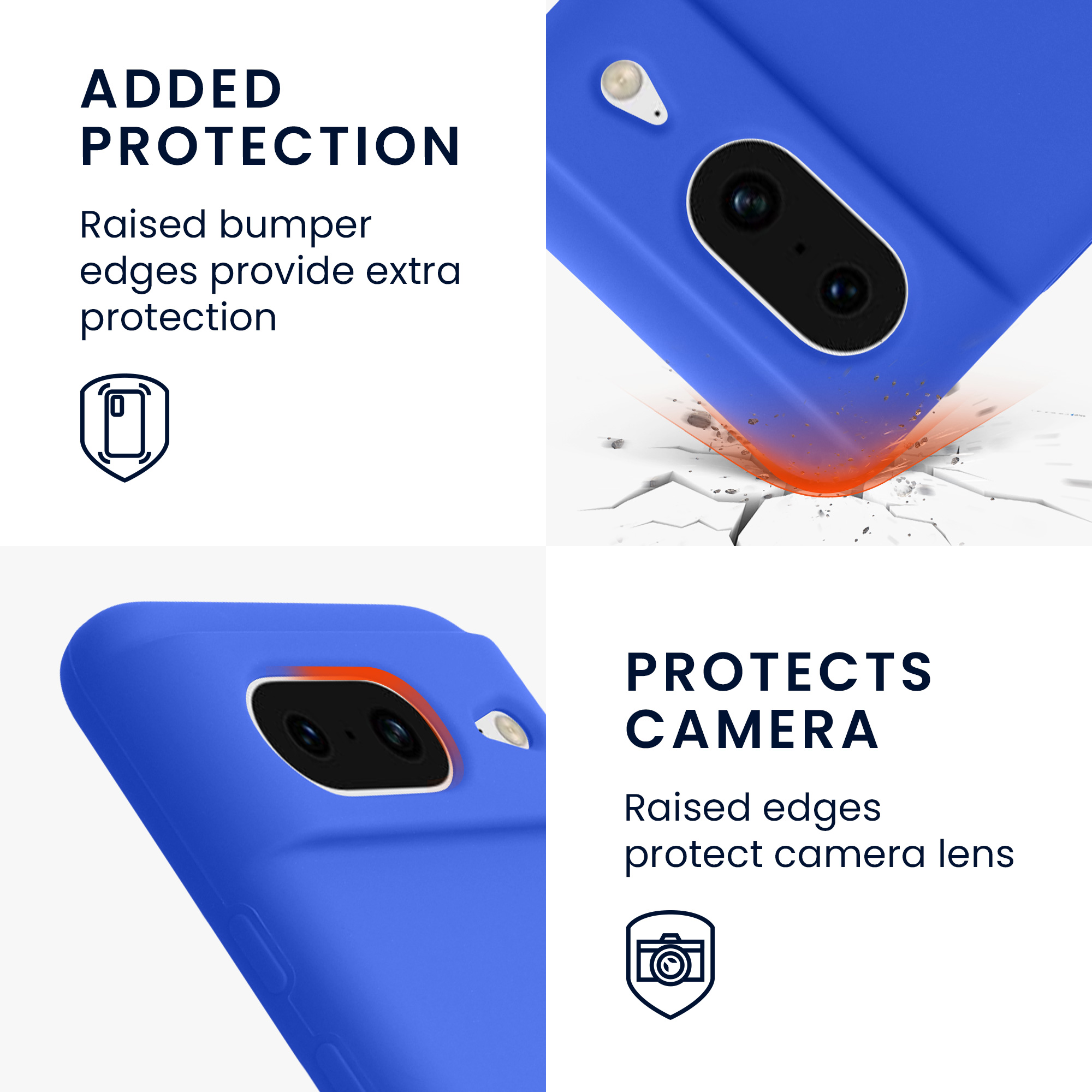 Silikonový kryt kwmobile pro Google Pixel 8 - baltsky modré