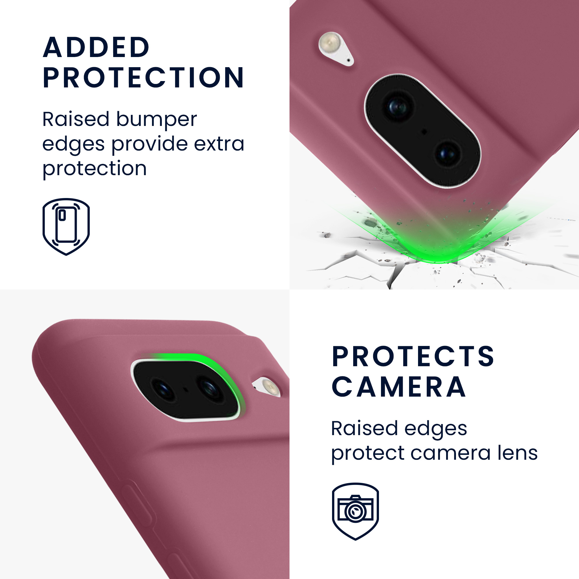 TPU kryt kwmobile Google Pixel 8 - Orchid Violet