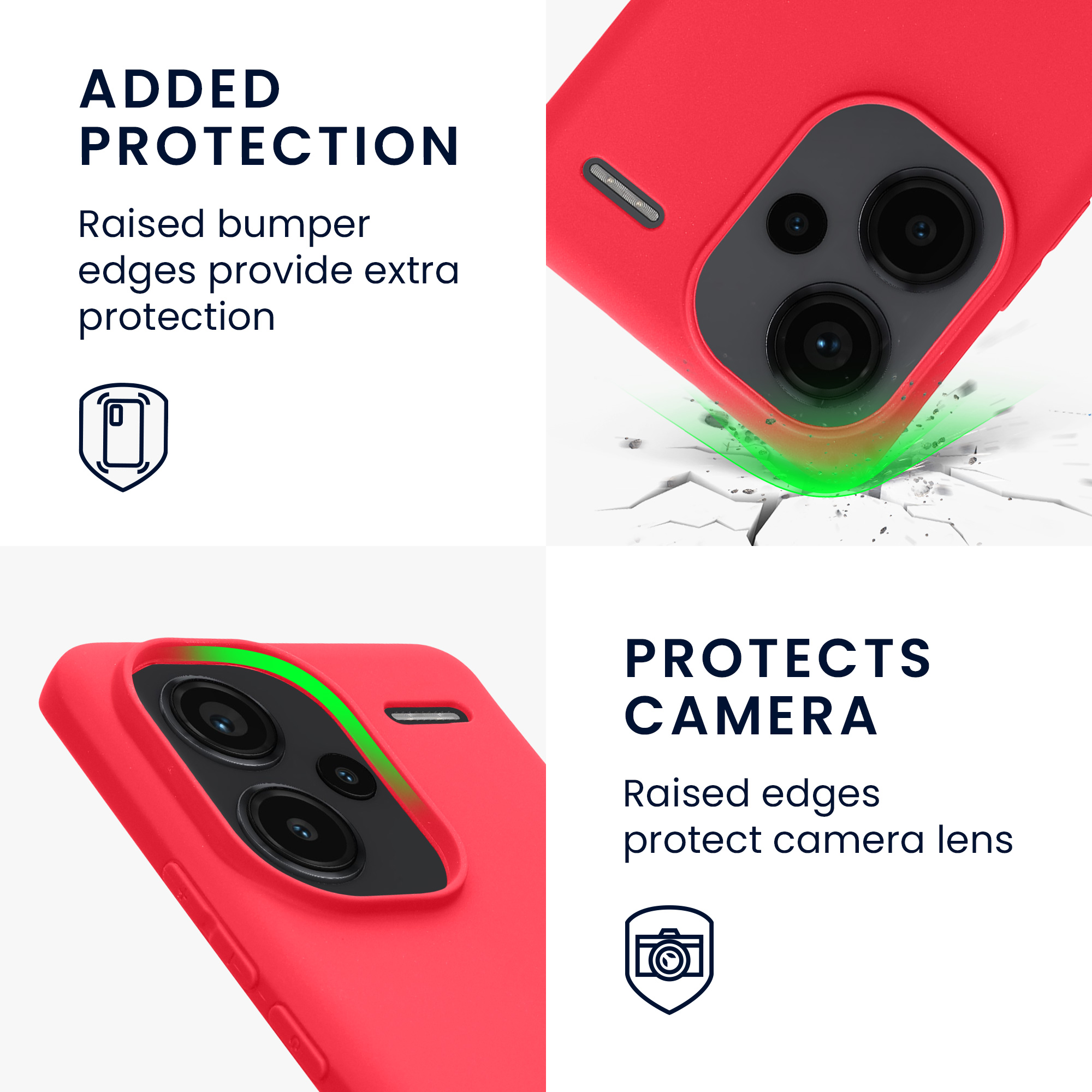 Kryt Xiaomi Redmi Note 13 Pro+ 5G silikonový TPU růžová kwmobile