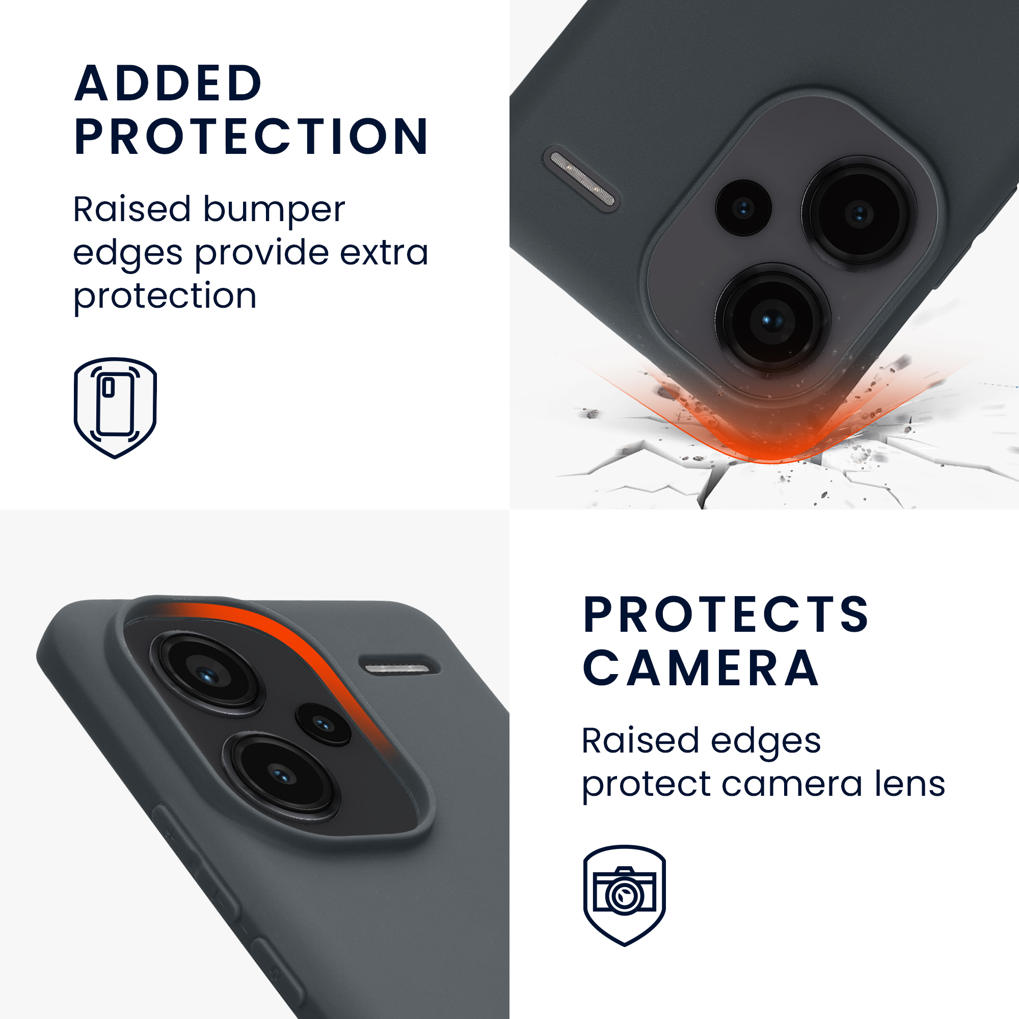 Kryt Xiaomi Redmi Note 13 Pro+ 5G silikonový TPU borůvková modrá kwmobile