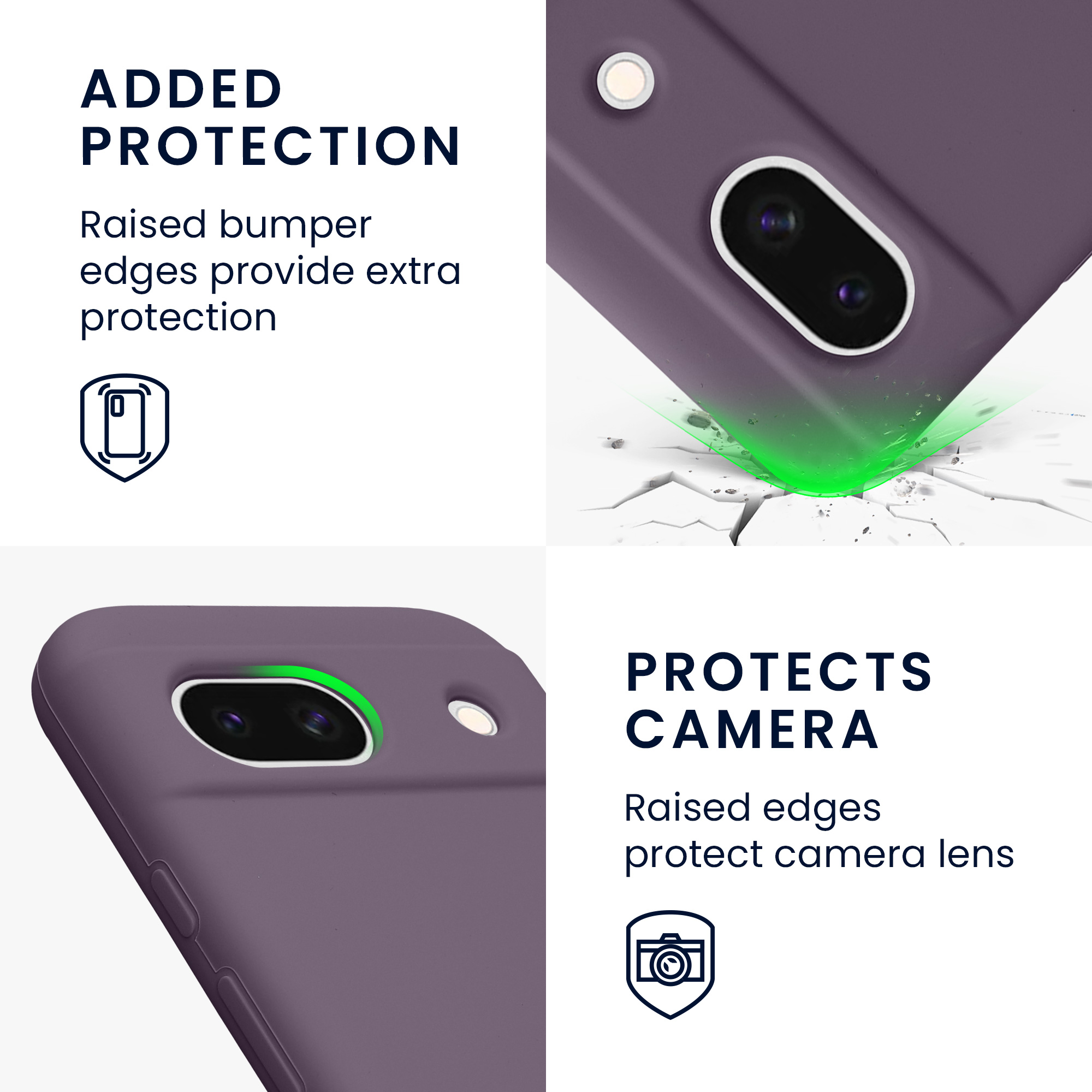 Silikonový kryt kwmobile pro Google Pixel 8a - Pale Iris