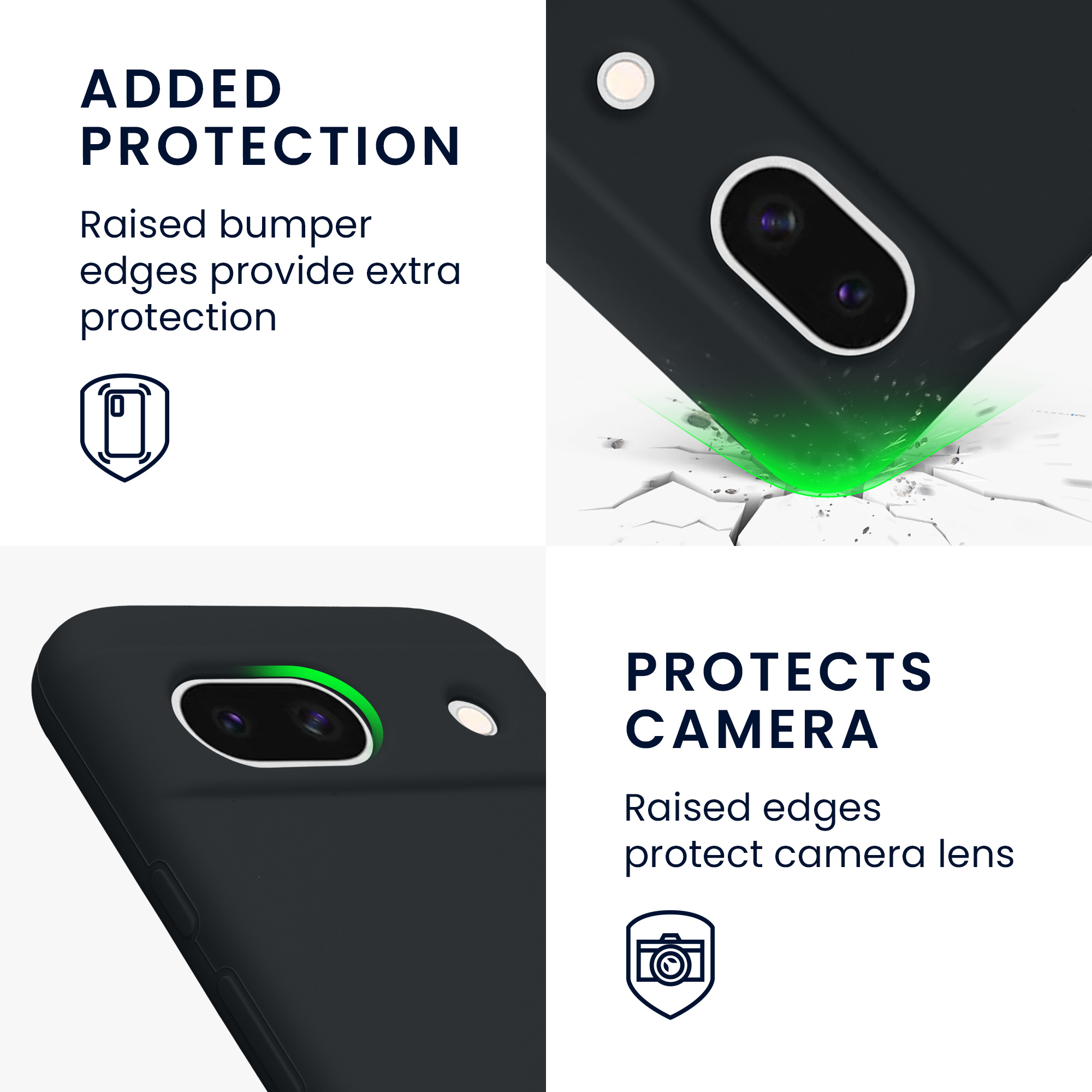 Kryt na mobil kwmobile pro Google Pixel 8a - borůvkově modrá