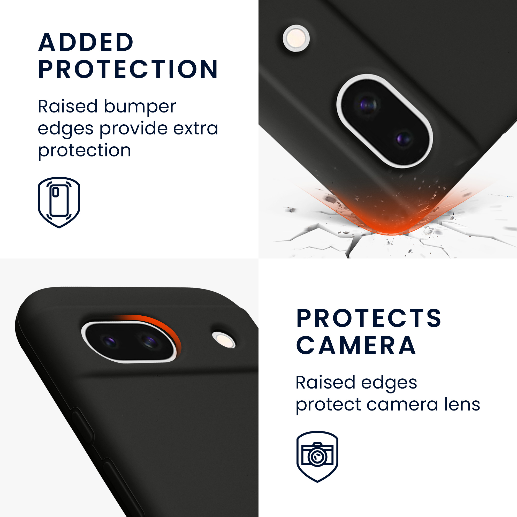 Pouzdro pro Google Pixel 8a kwmobile silikonové - matná černá