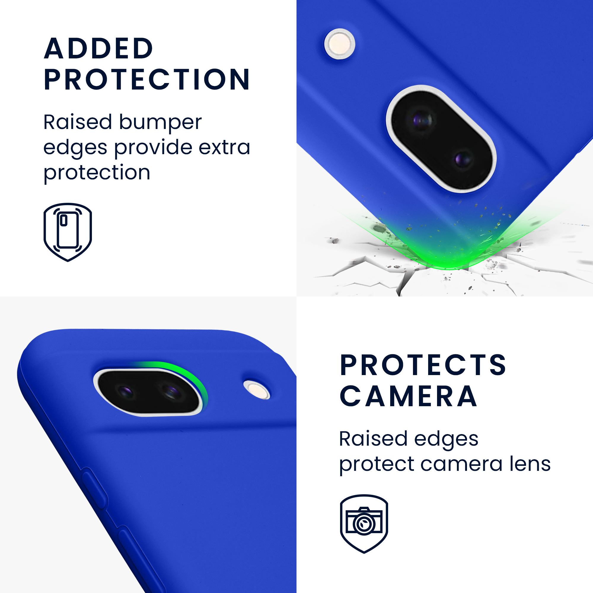 Silikonový kryt kwmobile pro Google Pixel 8a - baltsky modré