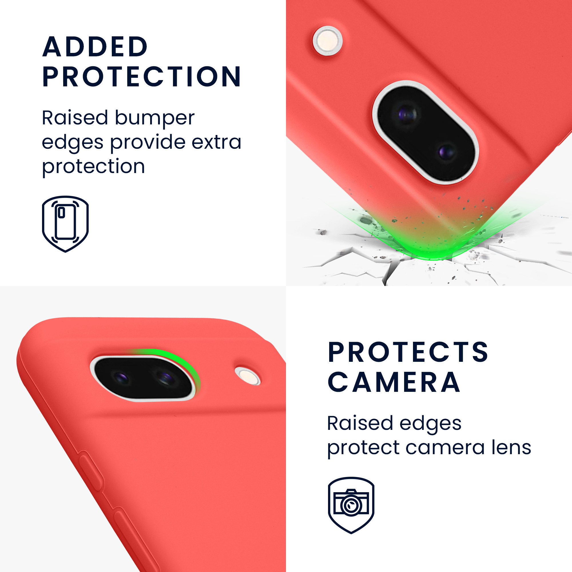 TPU silikonový kryt pro Google Pixel 8a, měkký povrch kwmobile ‑ dolce vita