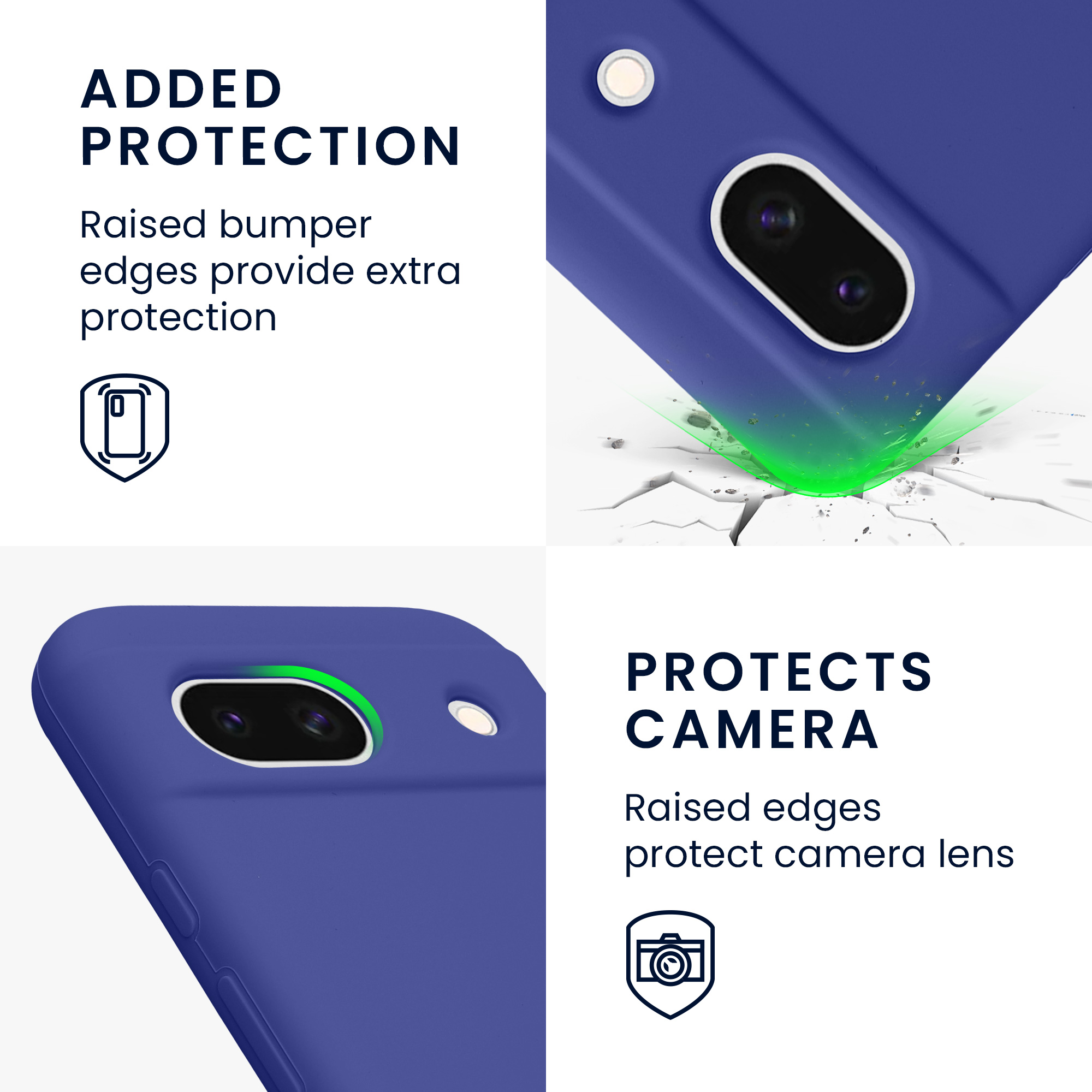 Silikonový kryt kwmobile pro Google Pixel 8a - Blue Violet
