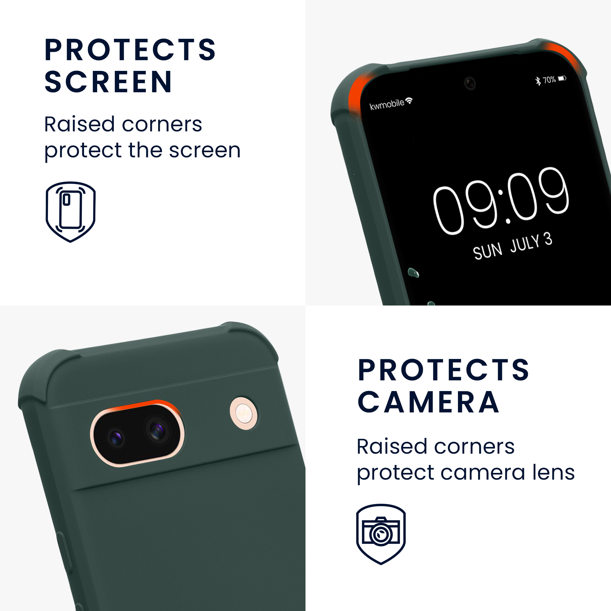 Crossbody kryt kwmobile pro Google Pixel 8a - Moss Green