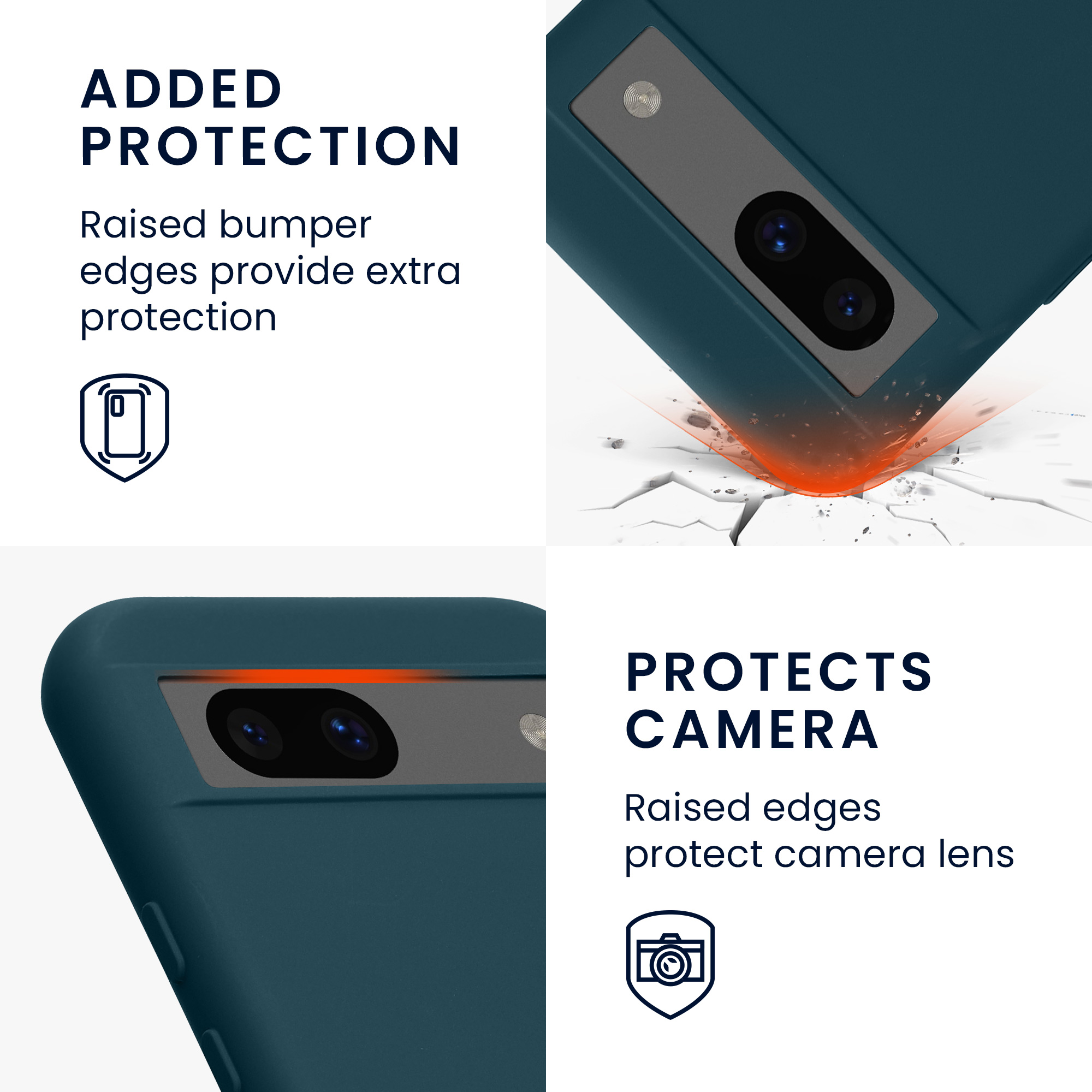 Kryt na mobil kwmobile pro Google Pixel 8a - matná tyrkysová