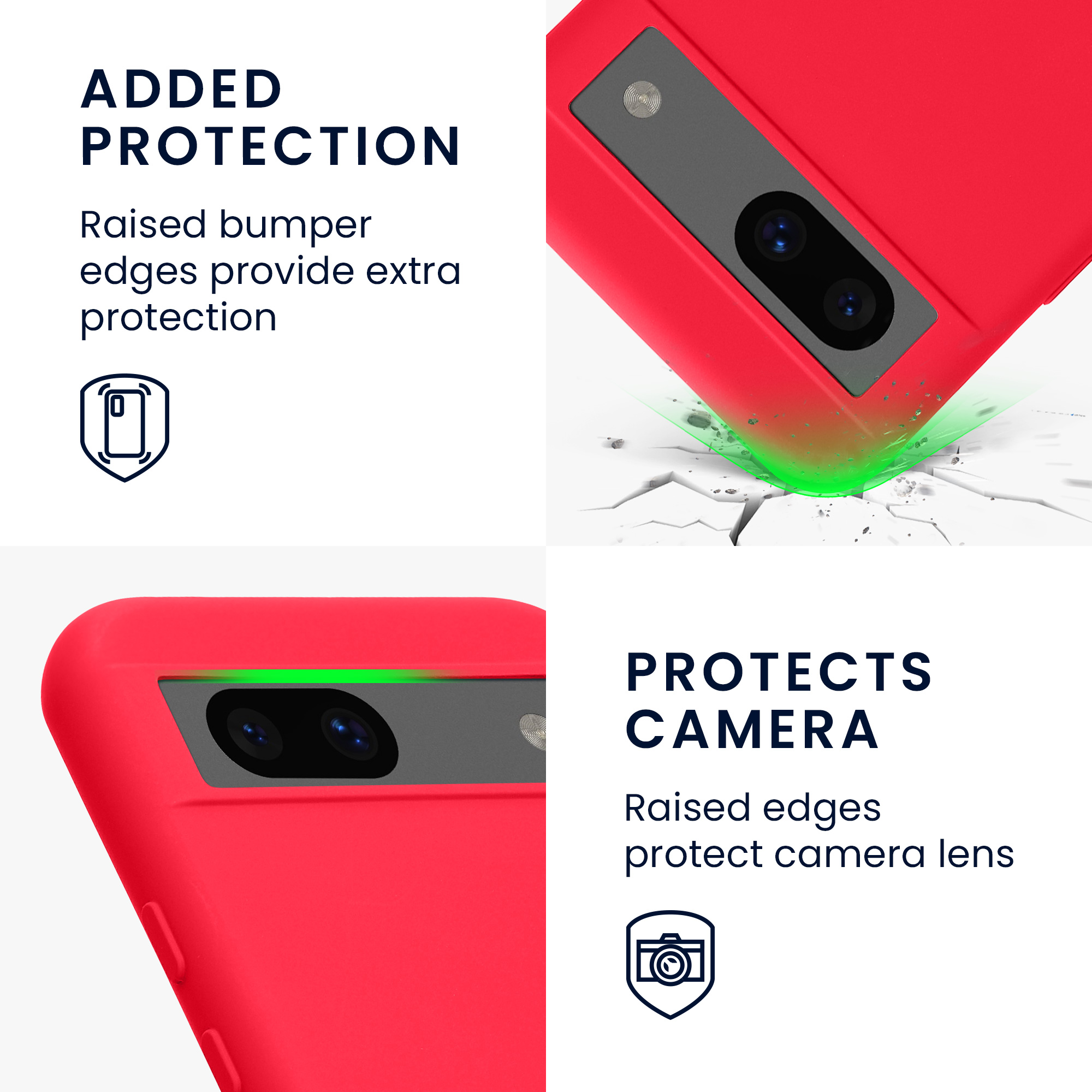 Silikonový kryt kwmobile pro Google Pixel 8a - neonově růžové