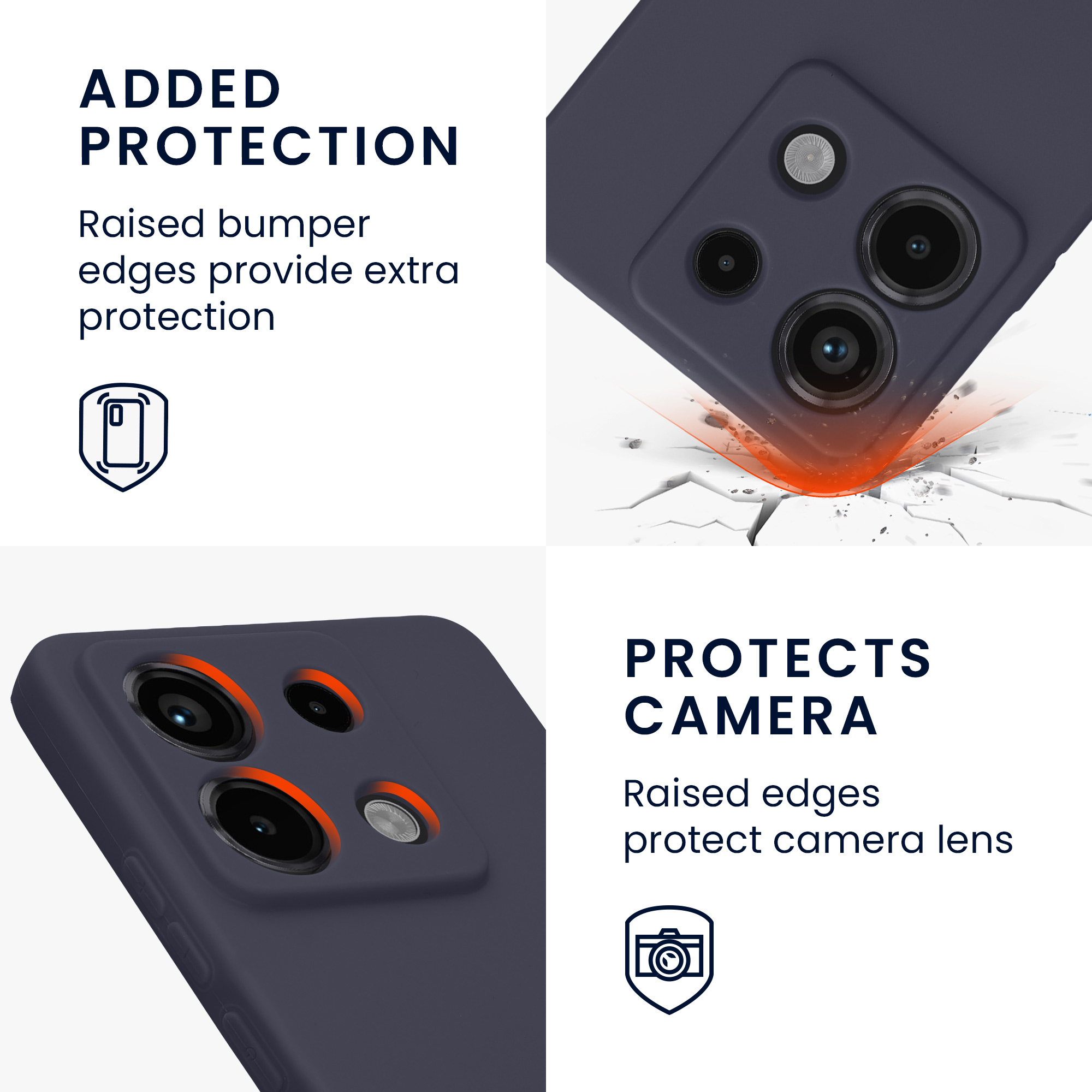 Kryt Xiaomi Redmi Note 13 Pro 5G silikonový TPU červená kwmobile